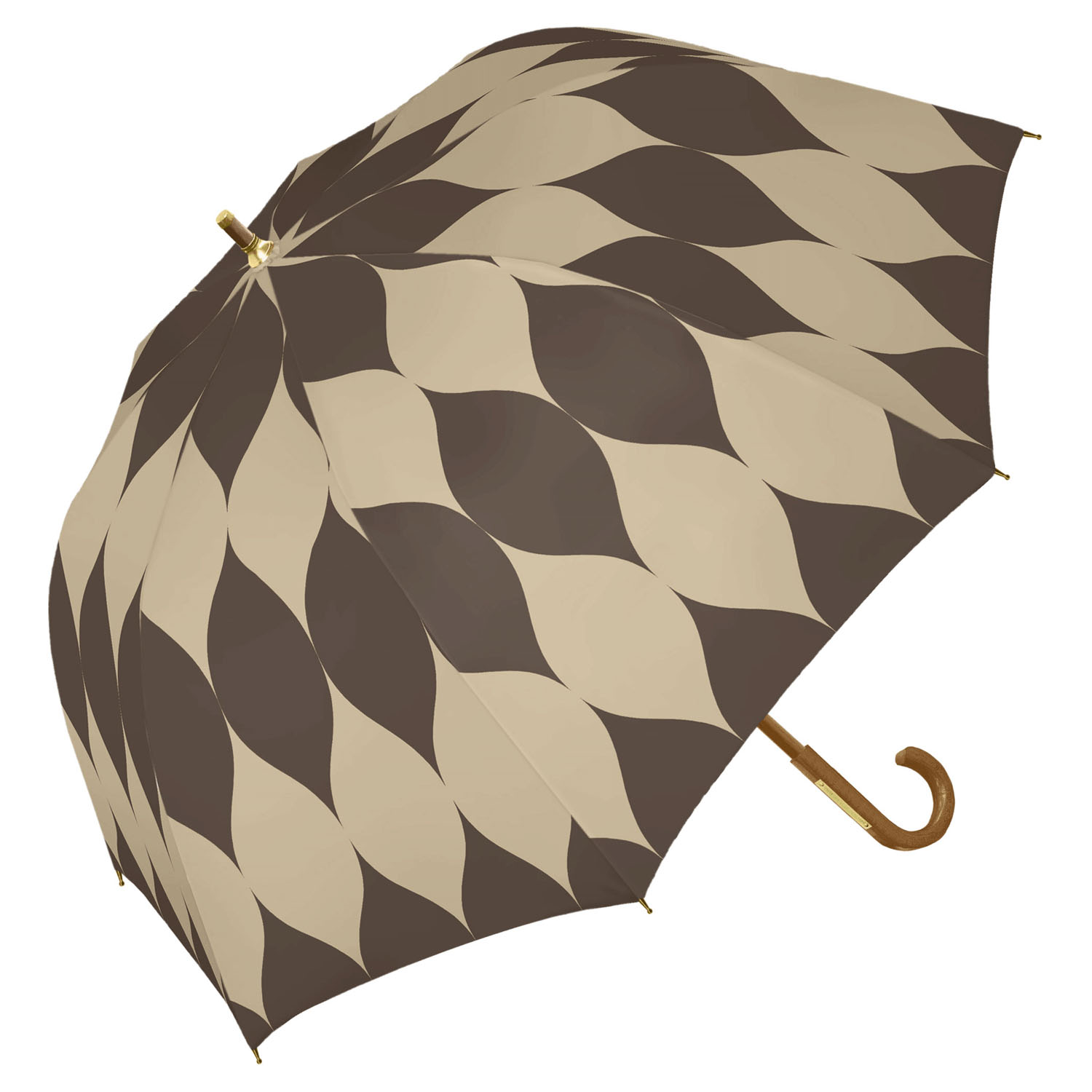 【assa】 晴雨兼用ボディラップ アラベスク長傘 - 画像1