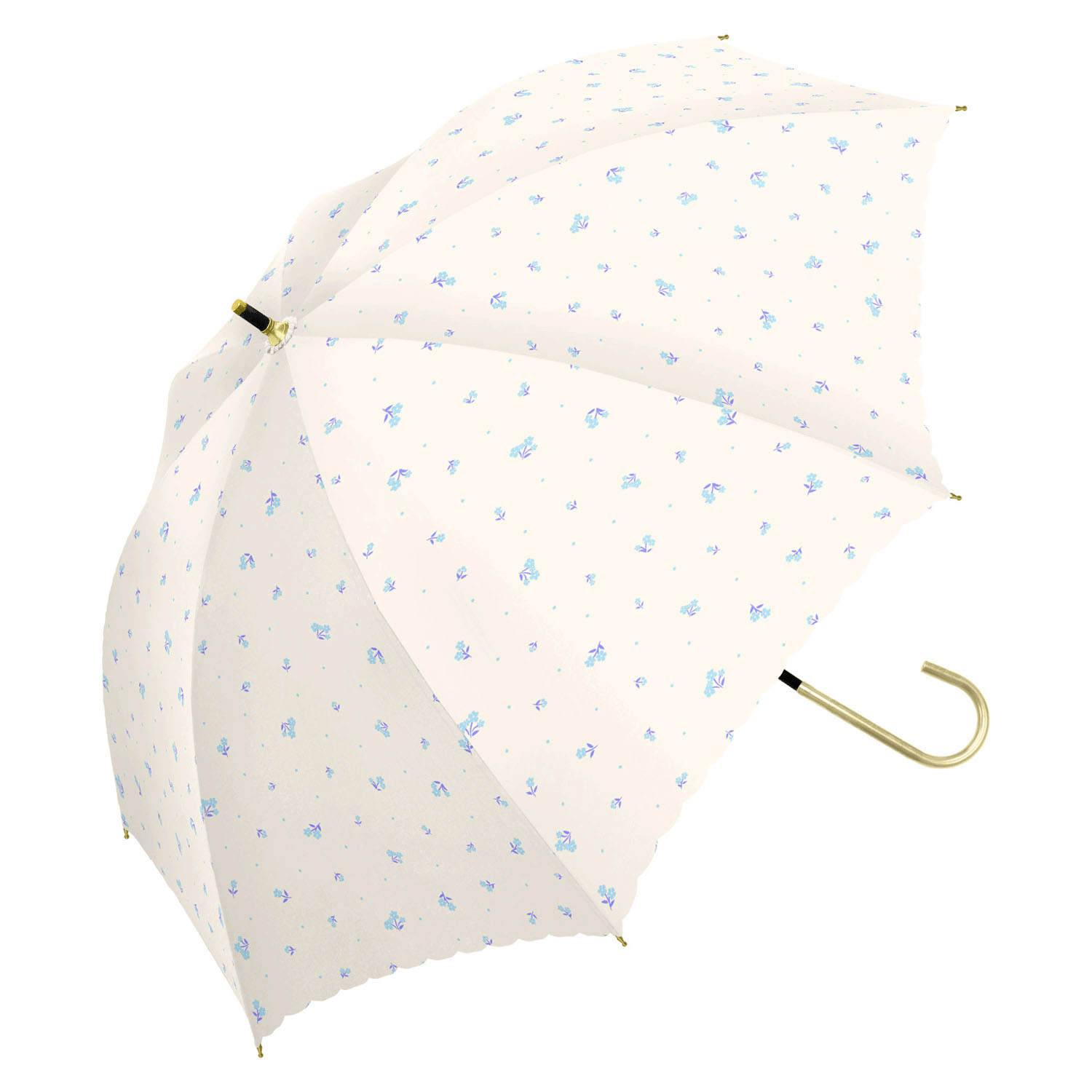 【assa】 晴雨兼用クラシカルフラワー長傘 - 画像3