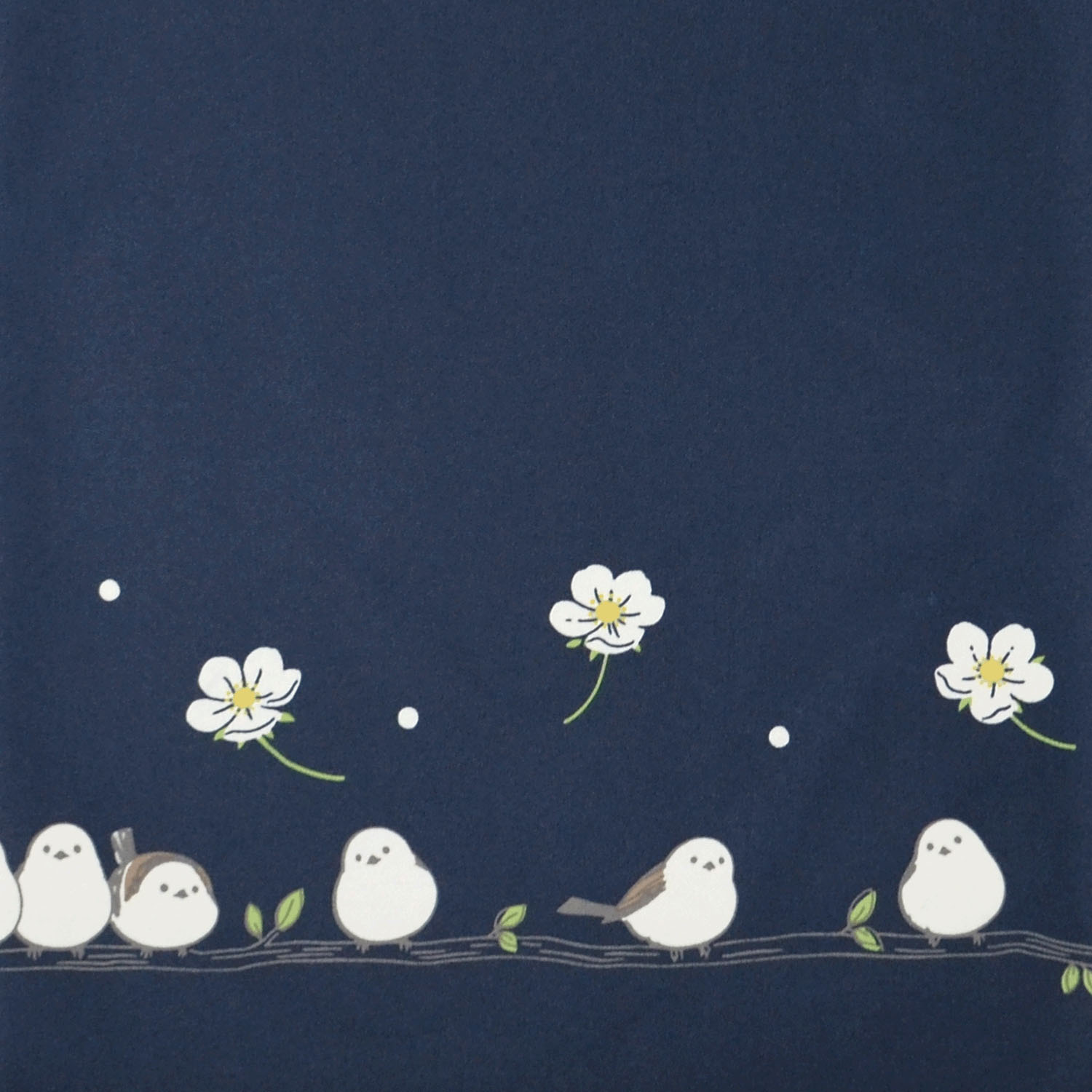 晴雨兼用 お花とシマエナガ長傘 - 画像5