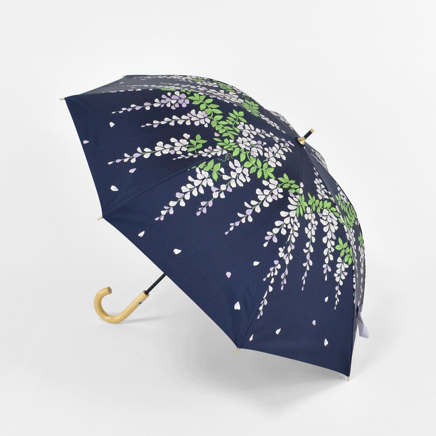 晴雨兼用 ウィステリア（藤の花）ナガカサ - 画像4