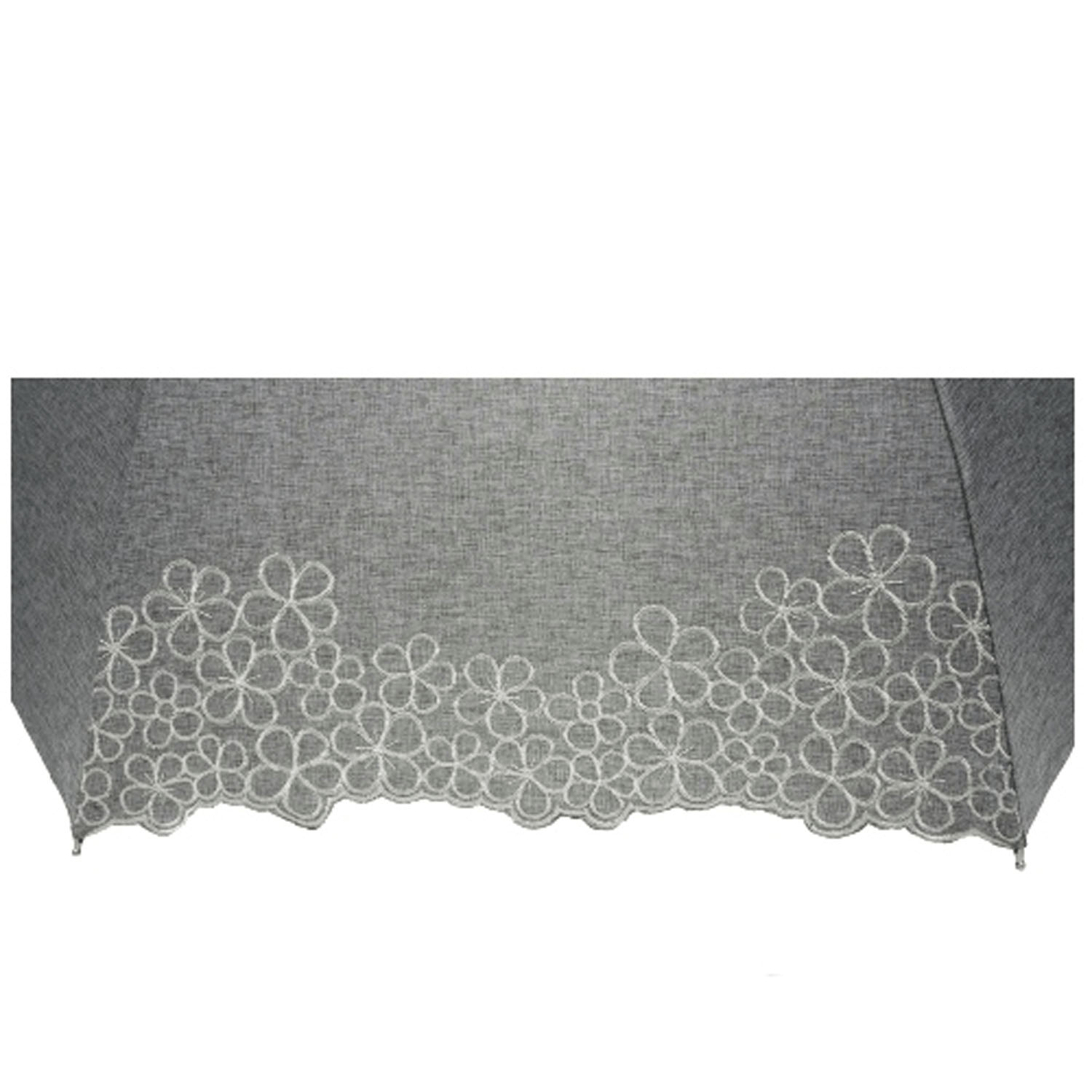 晴雨兼用 シャンブレー花畑長傘 - 画像2