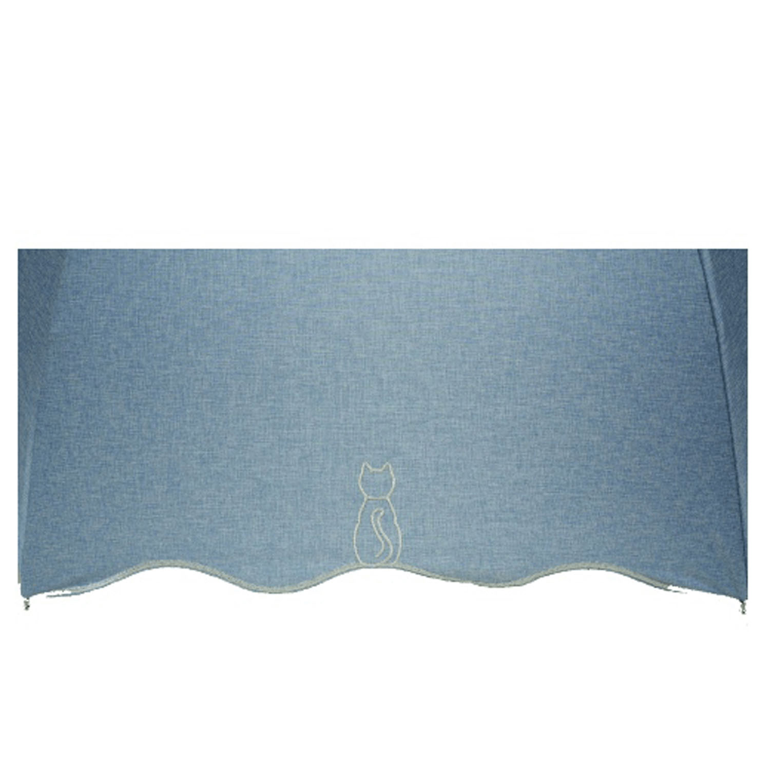 晴雨兼用 シャンブレー猫刺繍長傘 - 画像5