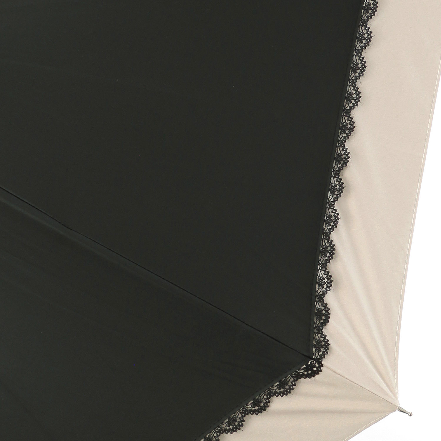 晴雨兼用 切り継ぎレース長傘 - 画像3