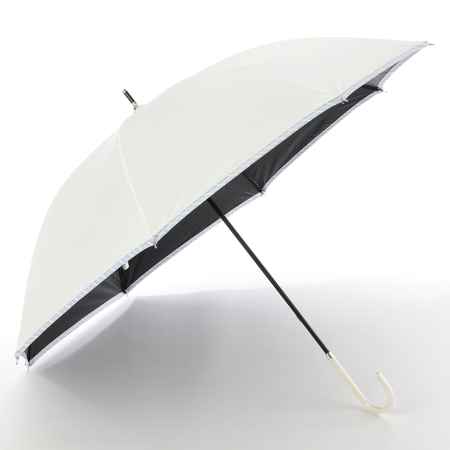 晴雨兼用パイピングライン長傘