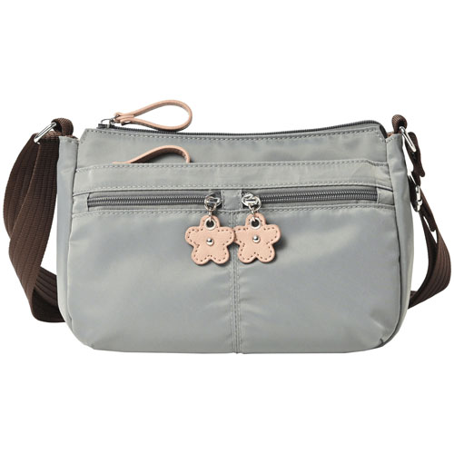 BORSETTIAMO 撥水ナイロン横型ショルダーバッグ - 画像1