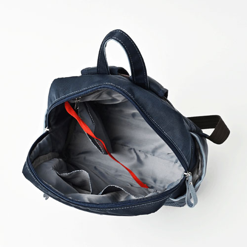 BORSETTIAMO ステッチ山型リュックサック - 画像9