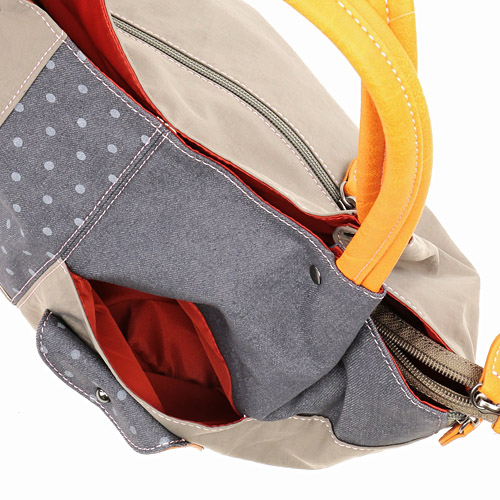 デニムドット丸型トートバッグ - 画像6