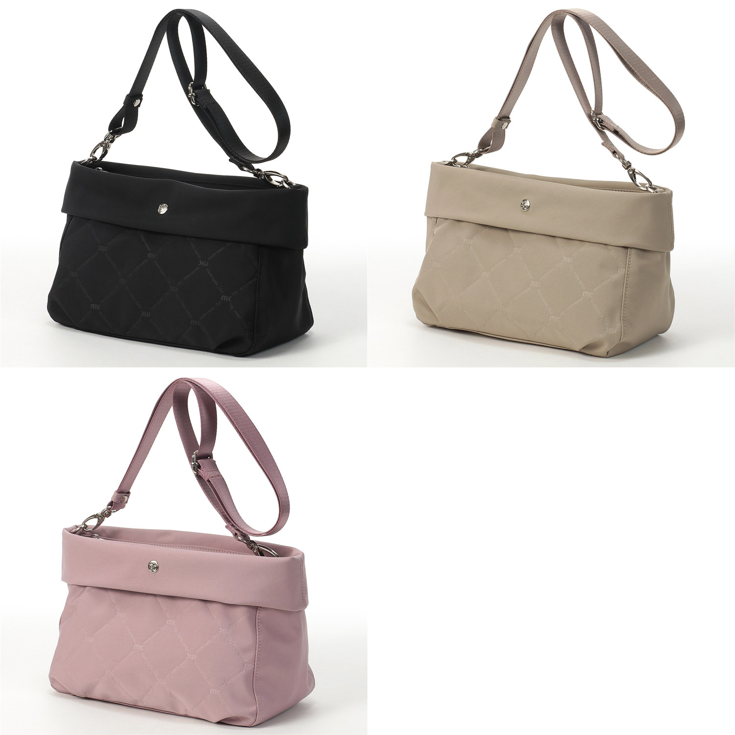 marie claire bis 型押しショルダーバッグ - 画像1