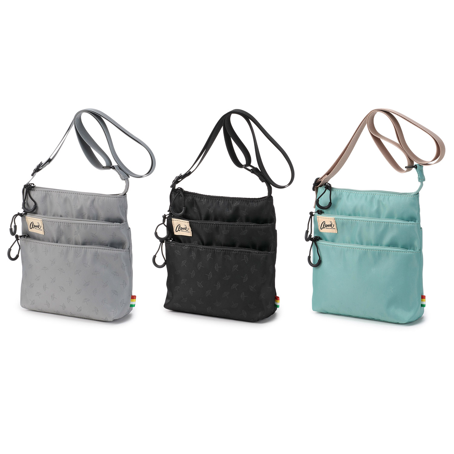 アーノルドパーマー クリアプリント3ファスナーポシェット