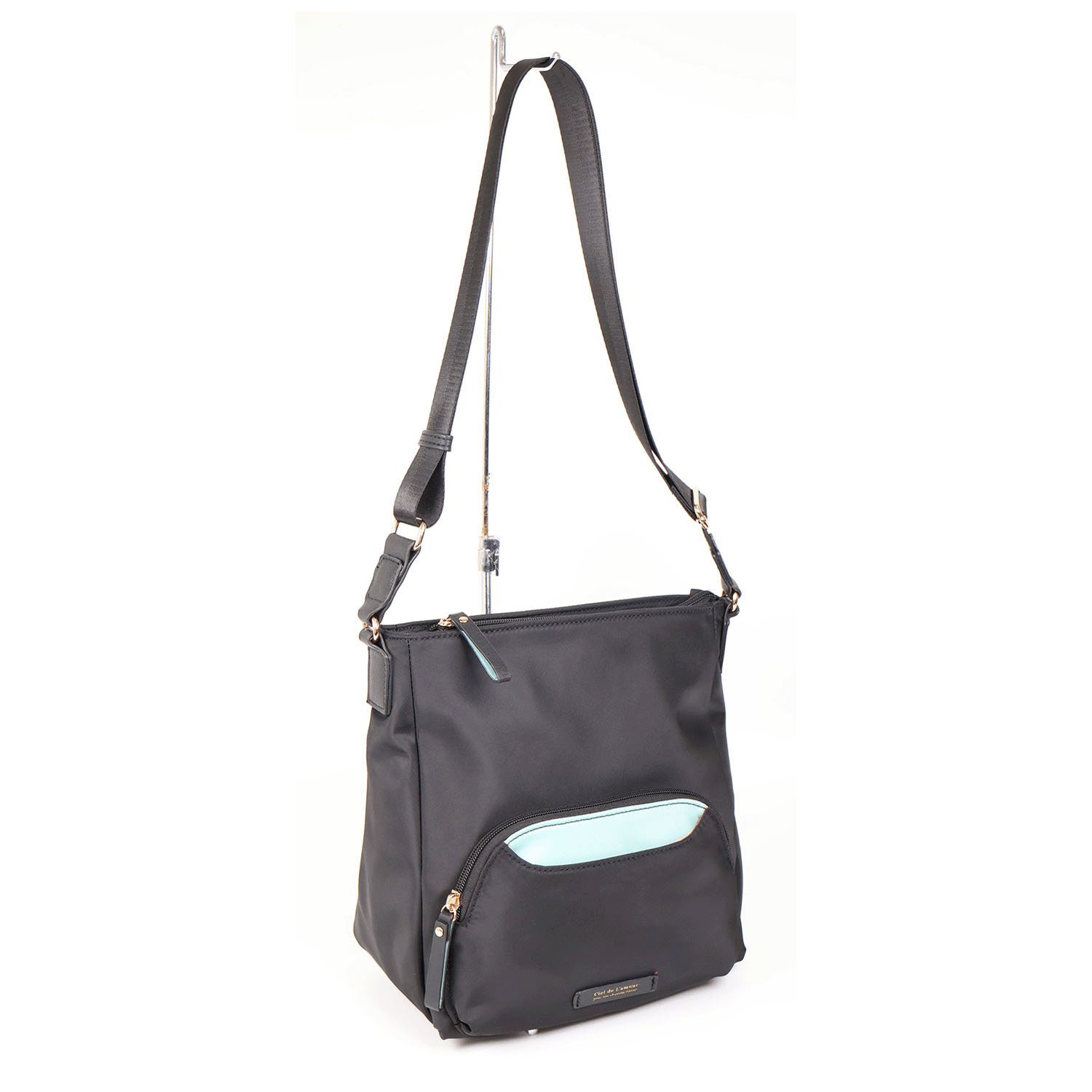 パッと中身がよくわかる バイカラー縦型ショルダーバッグ - 画像4