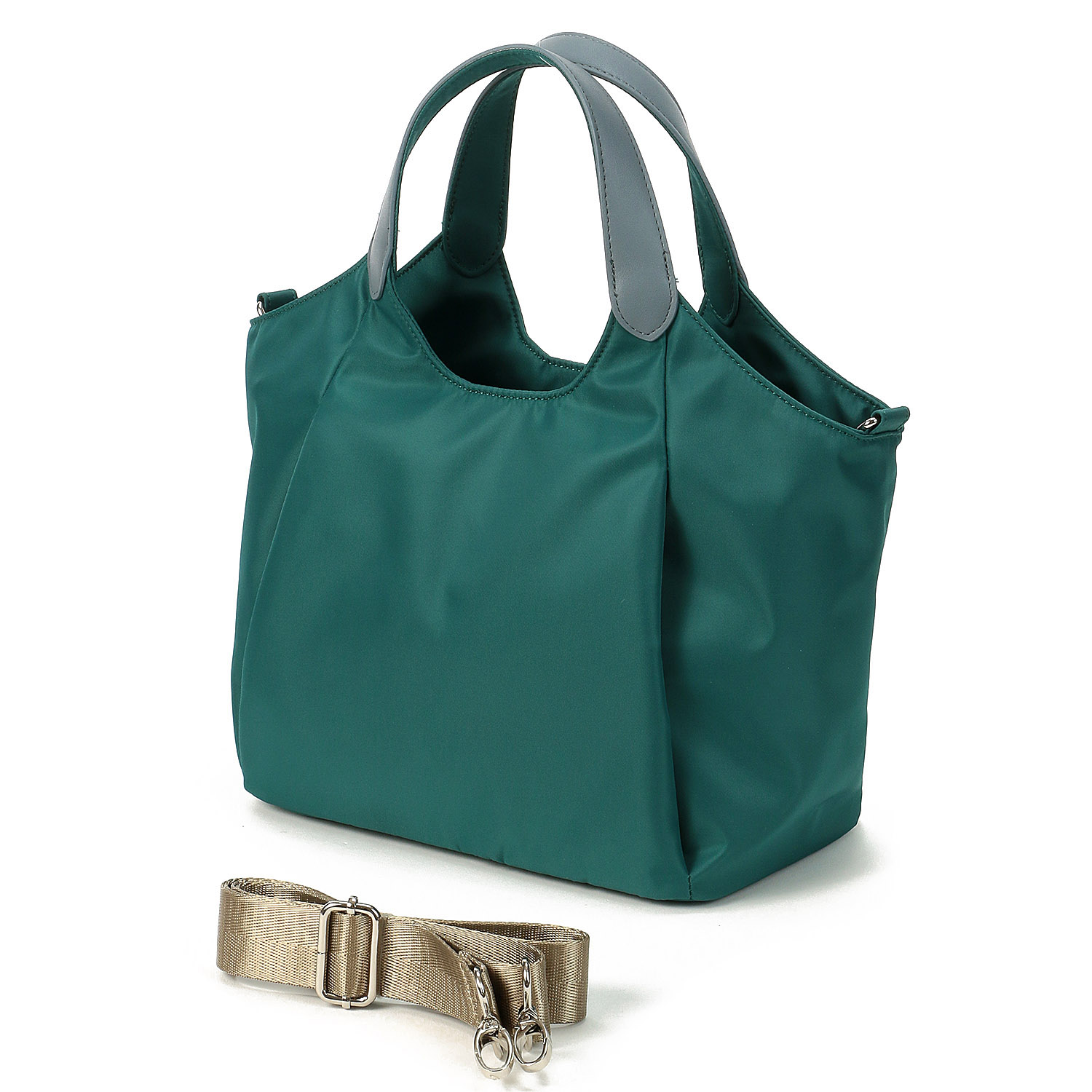 COOCO ダブルジップポケット2WAYミニトートバッグ - 画像4