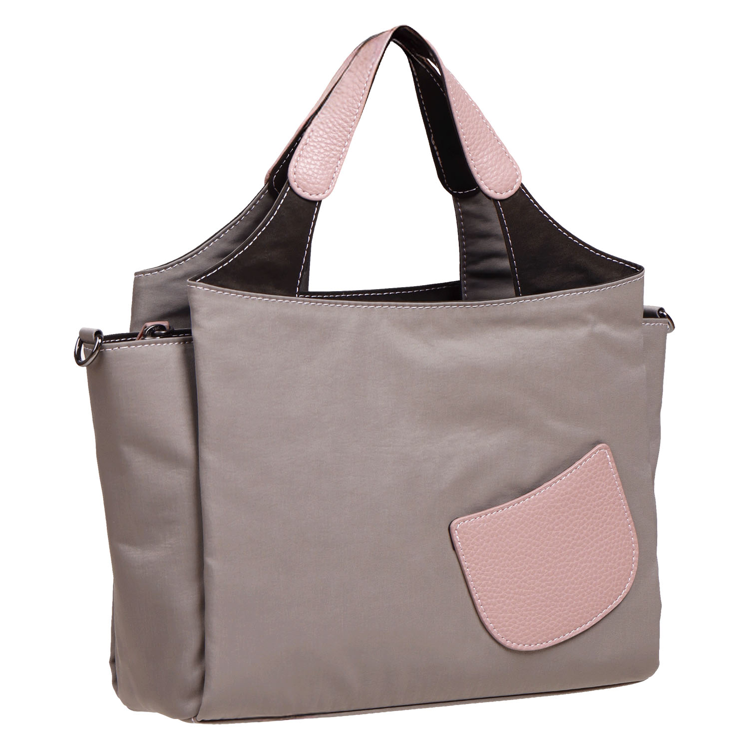 ツートンハンドル2WAYバッグ - 画像3