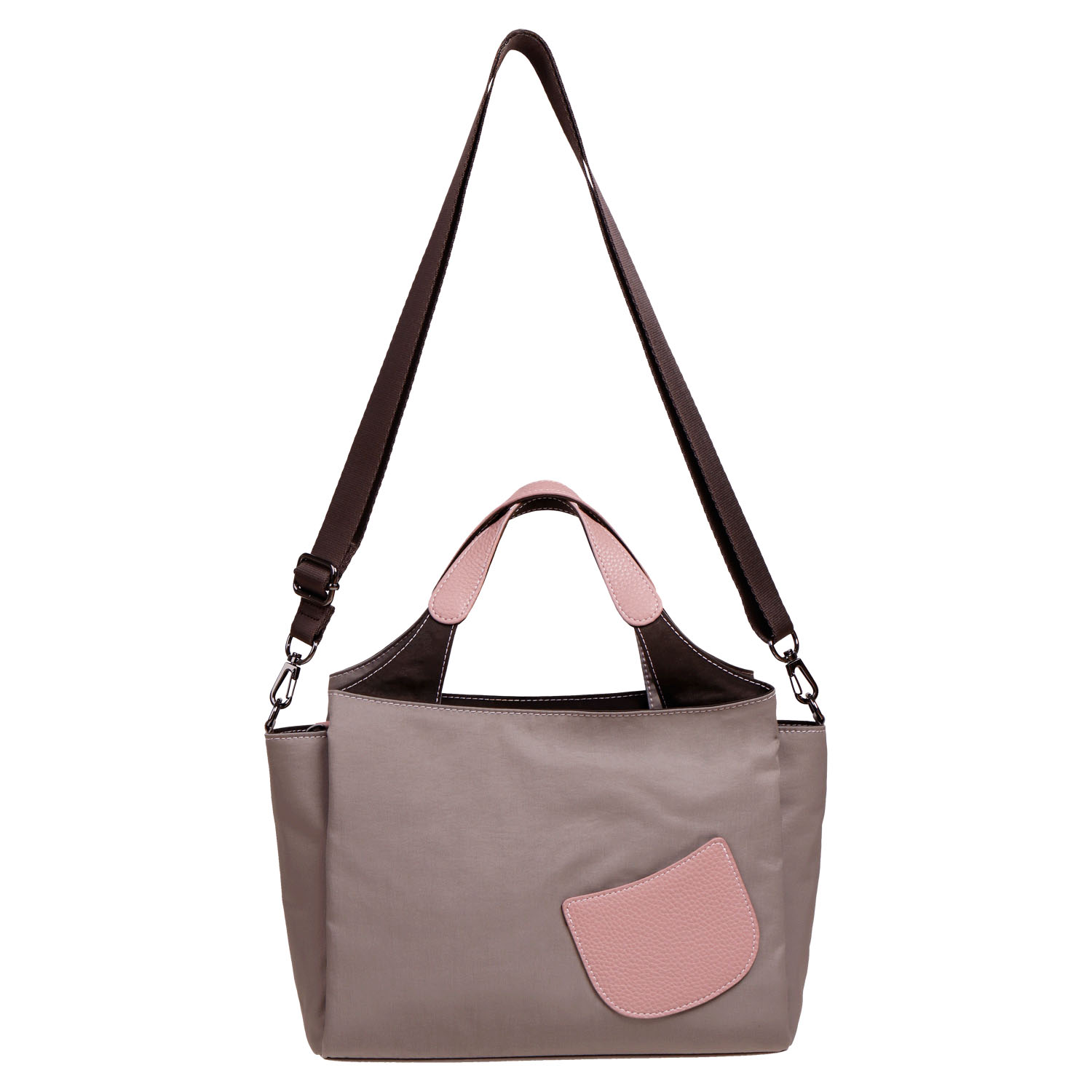 ツートンハンドル2WAYバッグ - 画像4