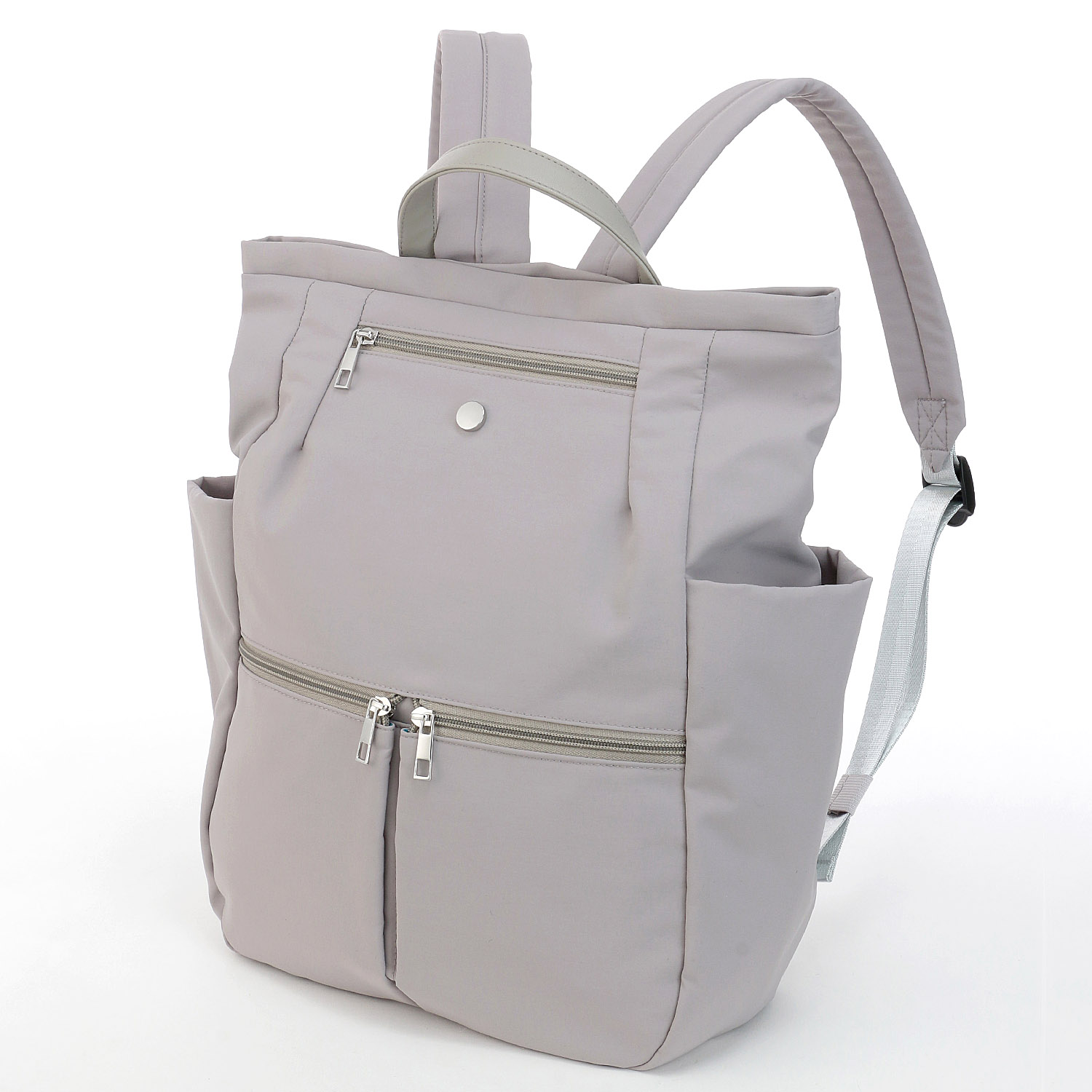 時短 カシメ多収納Wファスナ－リュックサック - 画像1