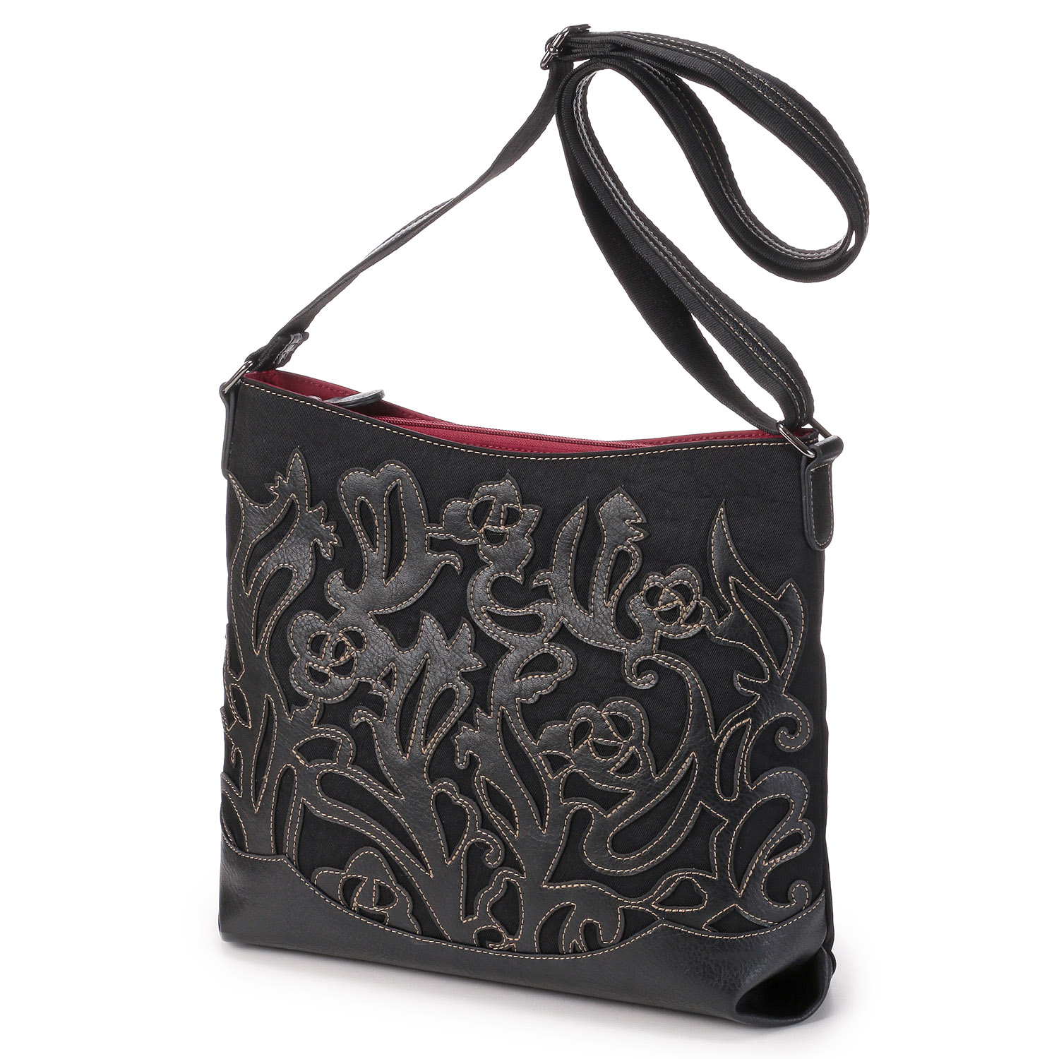 カットワーク横型ショルダーバッグ - 画像3