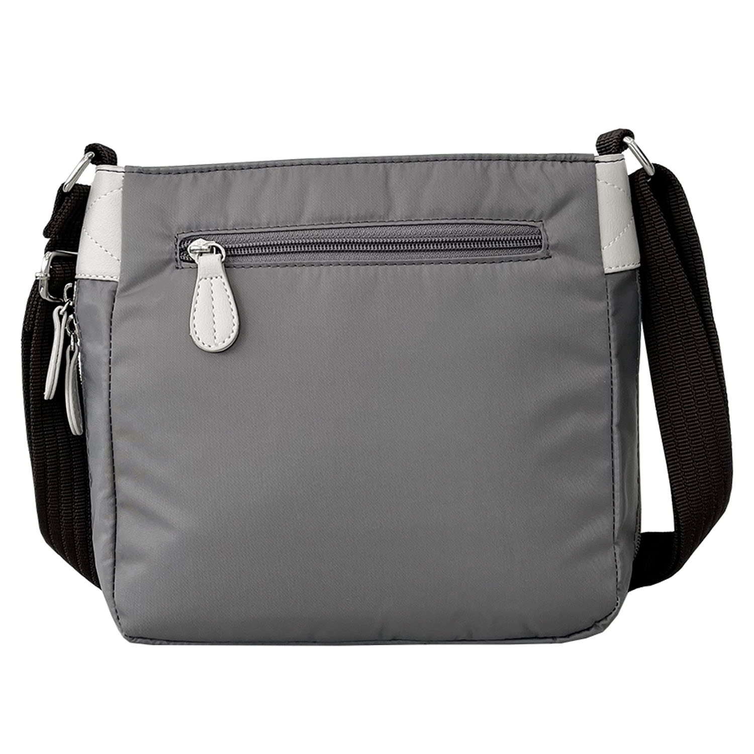 BORSETTIAMO 撥水ナイロン拡張ショルダーバッグ - 画像3