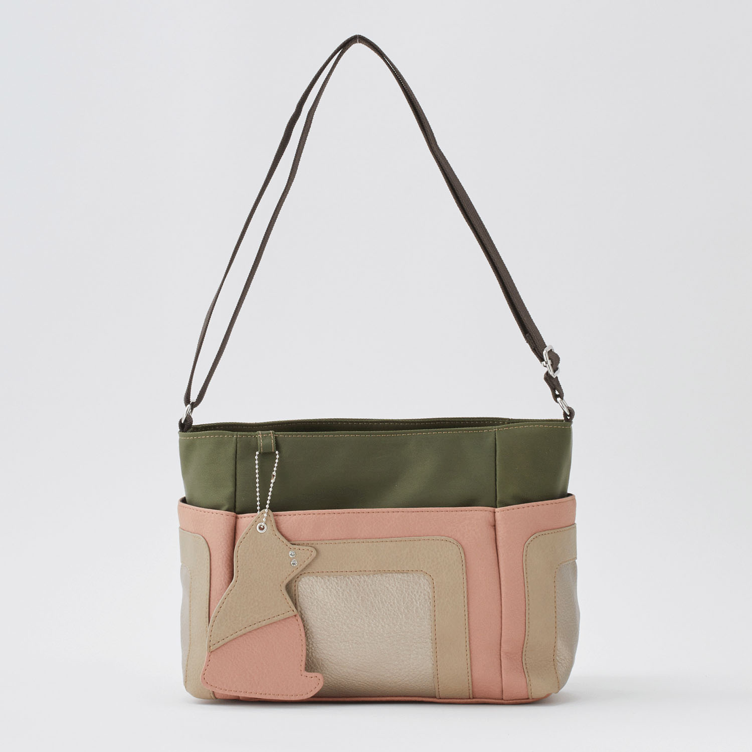 猫チャーム付ショルダーバッグ - 画像9