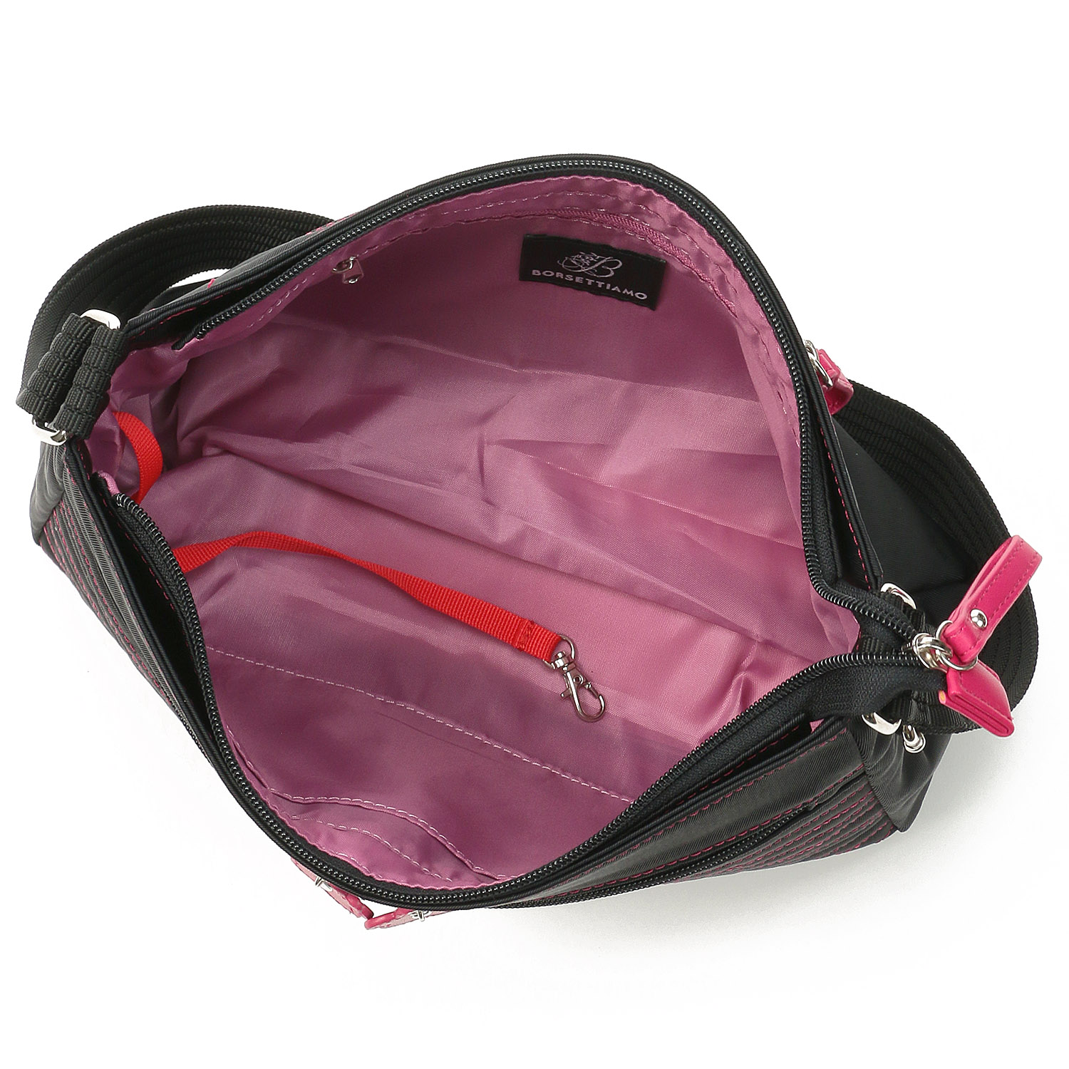 【12－00、14－00 在庫ある分で終了】BORSETTIAMO プランチュール ステッチ横型ショルダーバッグ - 画像12