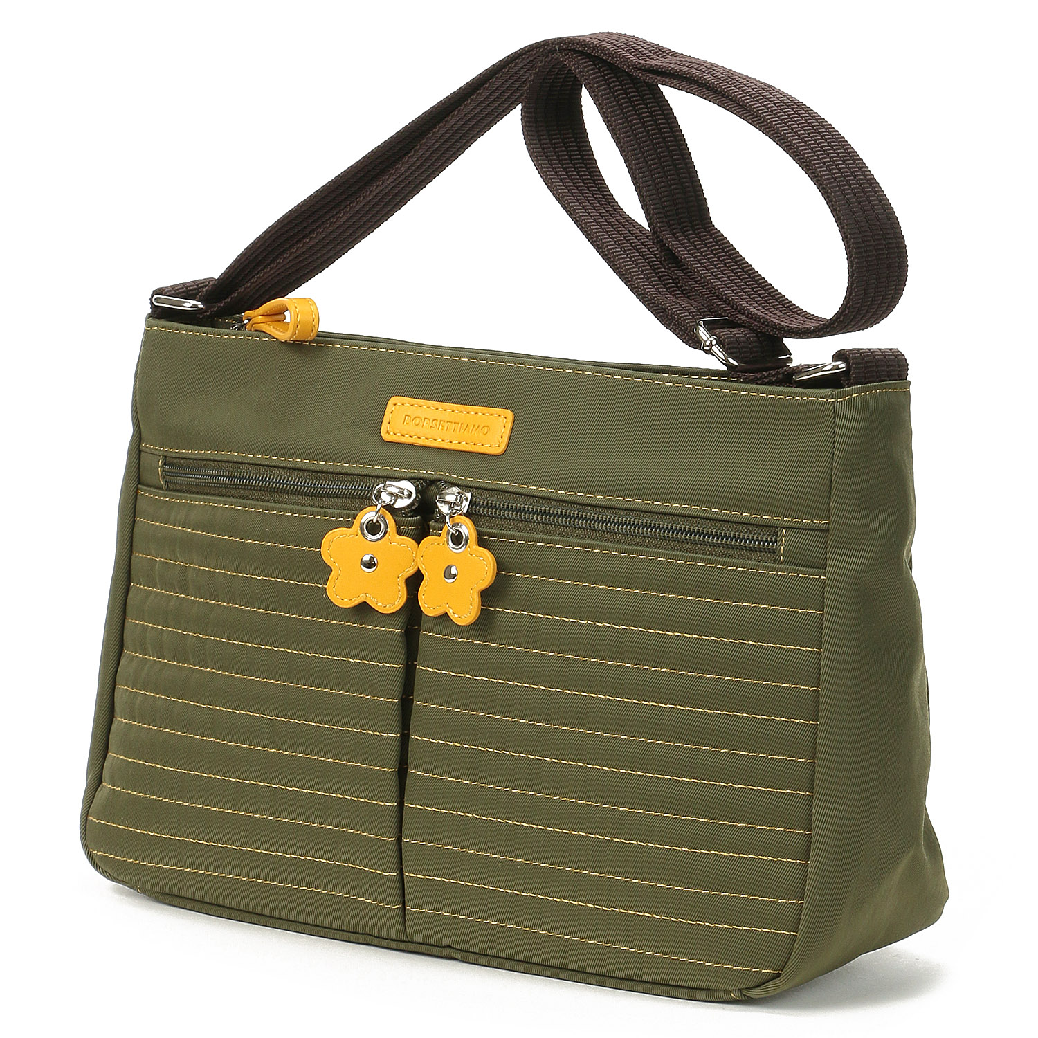 【12－00、14－00 在庫ある分で終了】BORSETTIAMO プランチュール ステッチ横型ショルダーバッグ - 画像13