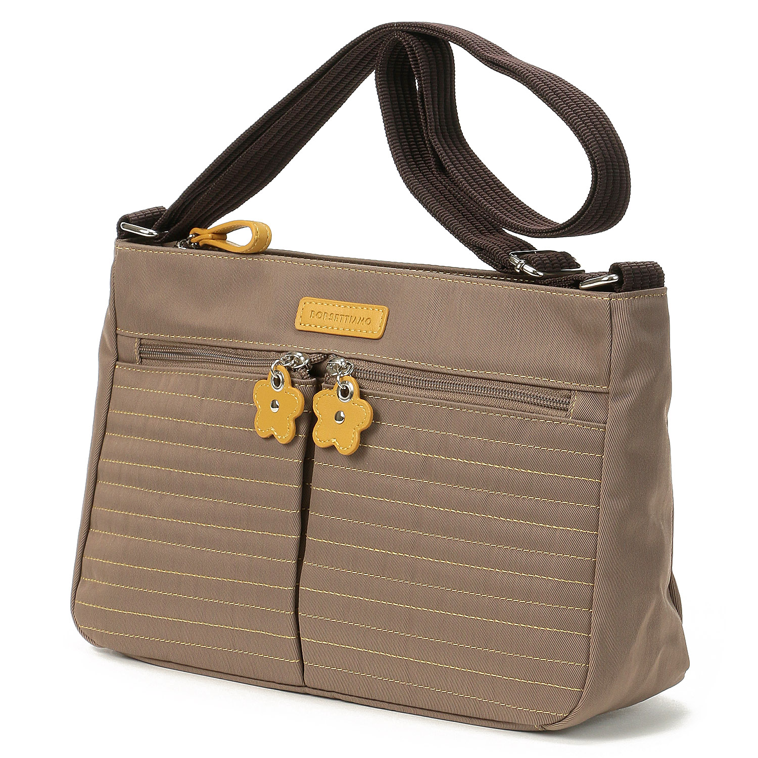 【12－00、14－00 在庫ある分で終了】BORSETTIAMO プランチュール ステッチ横型ショルダーバッグ - 画像9