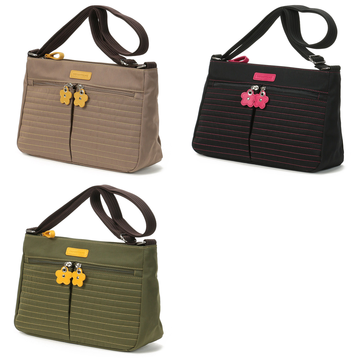 【12－00、14－00 在庫ある分で終了】BORSETTIAMO プランチュール ステッチ横型ショルダーバッグ