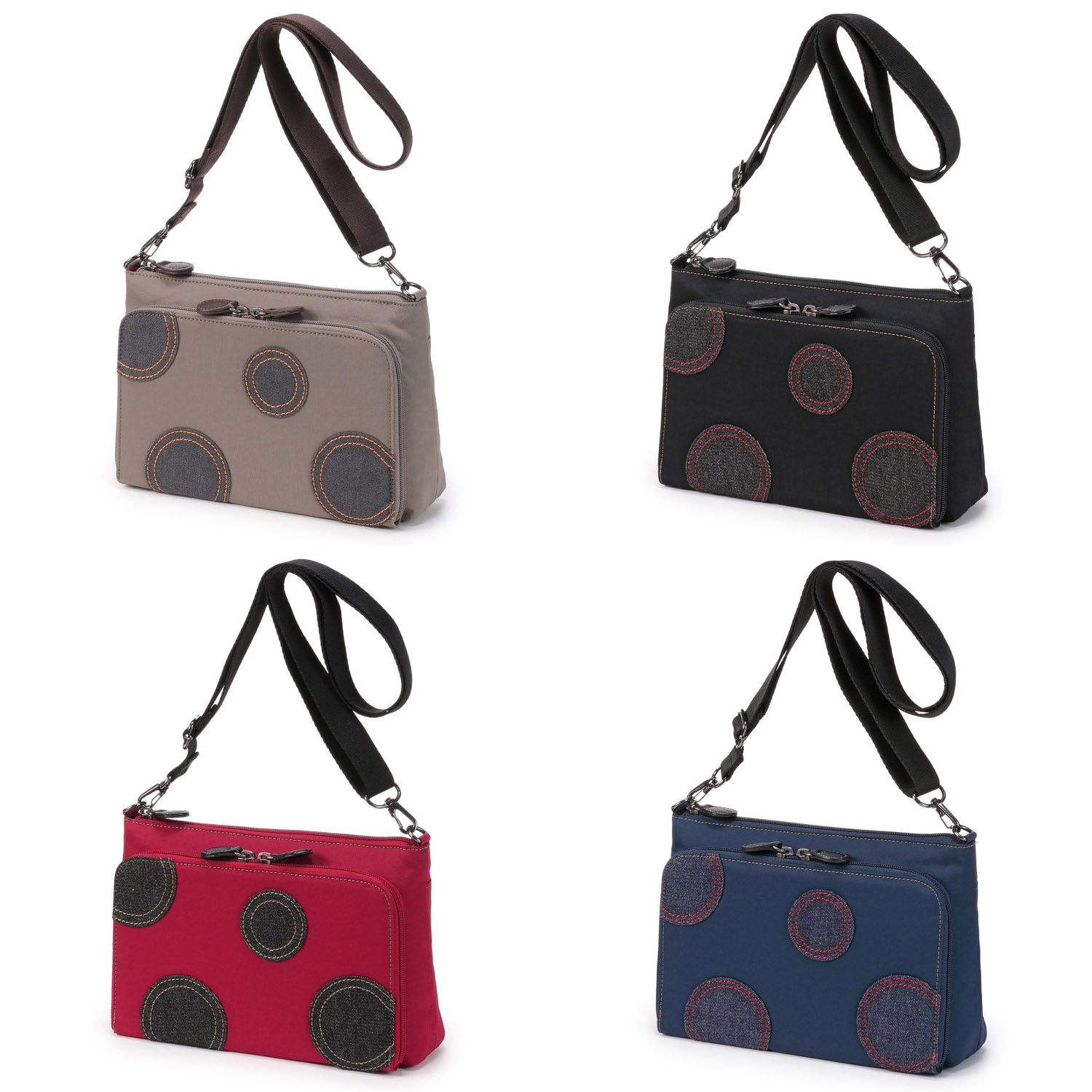 ドット柄お財布ポシェット - 画像1