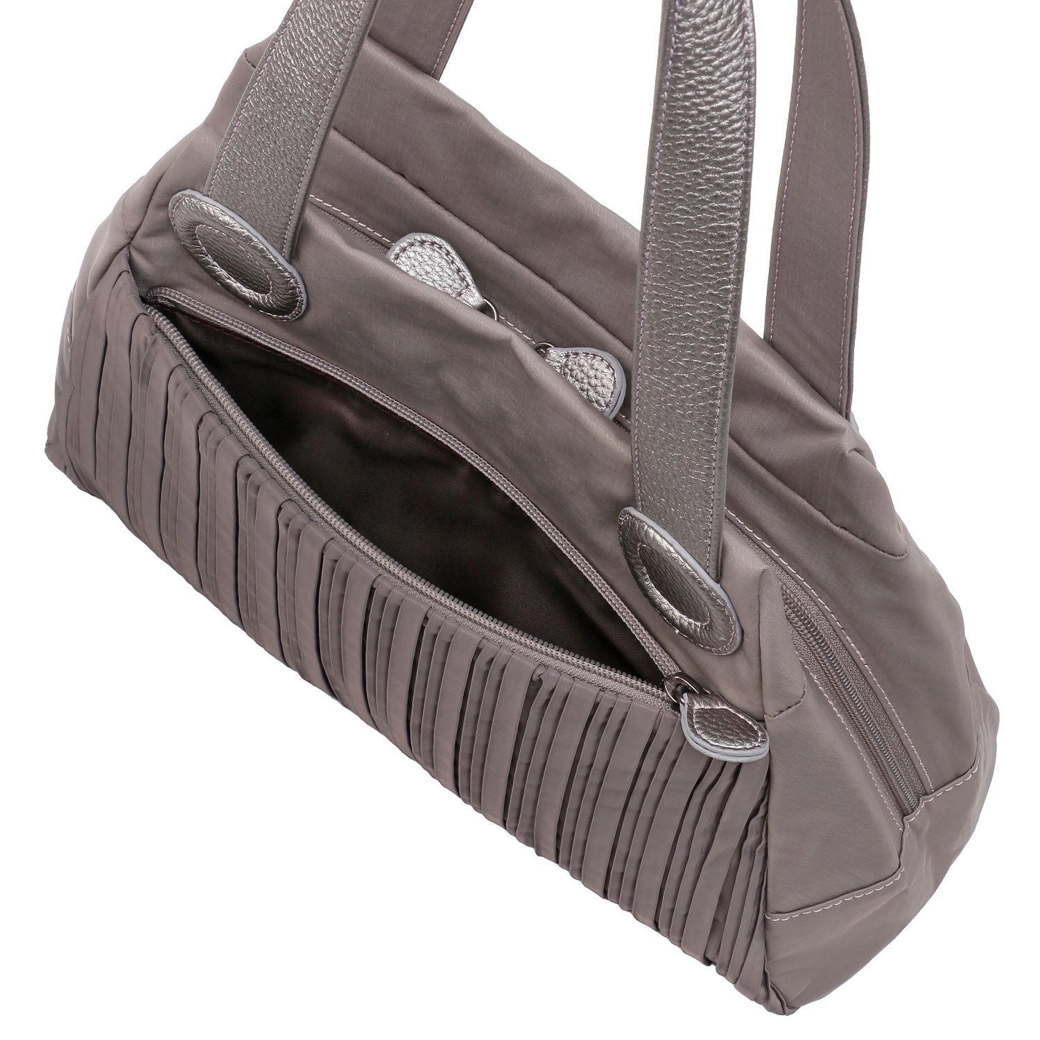 プリーツコンビボストン型バッグ - 画像5