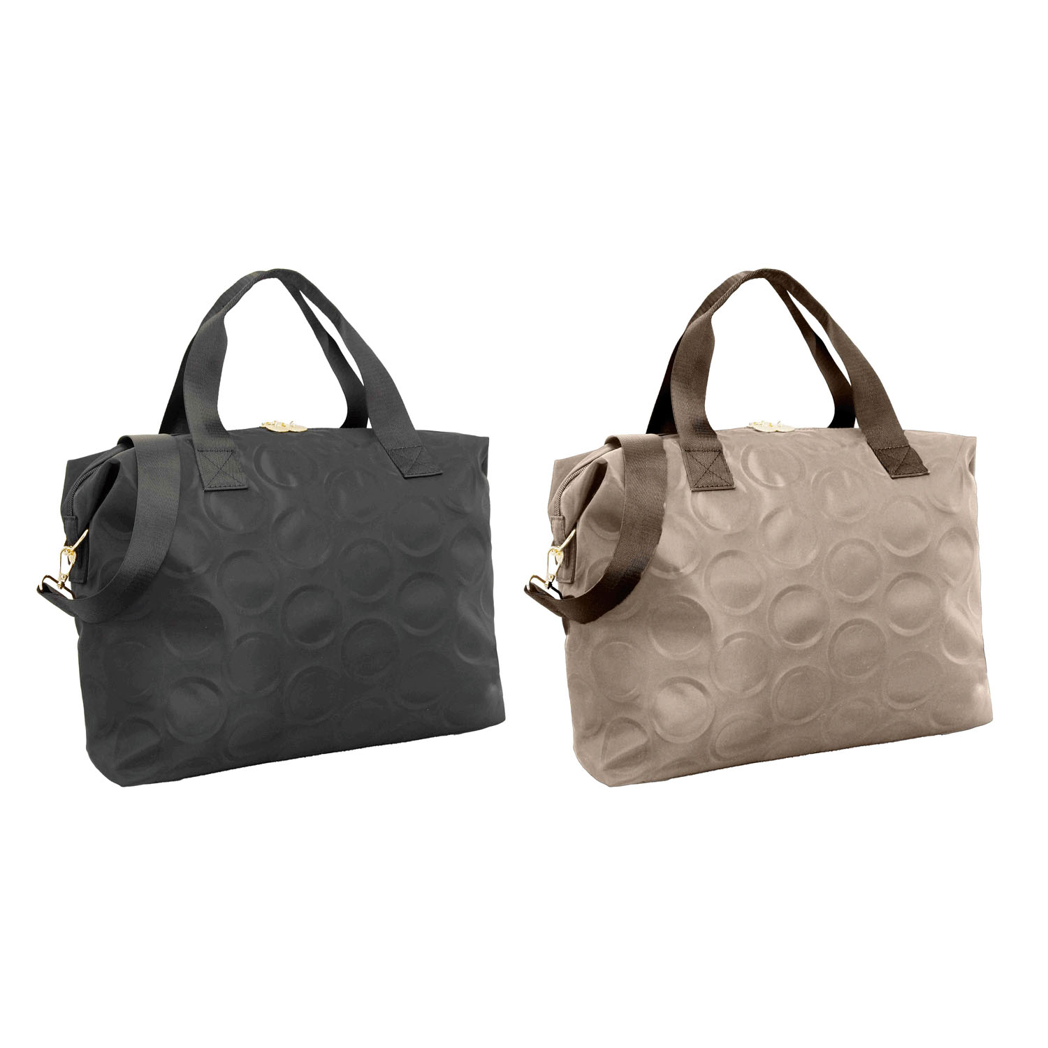 ドットエンボスボストンバッグ - 画像1