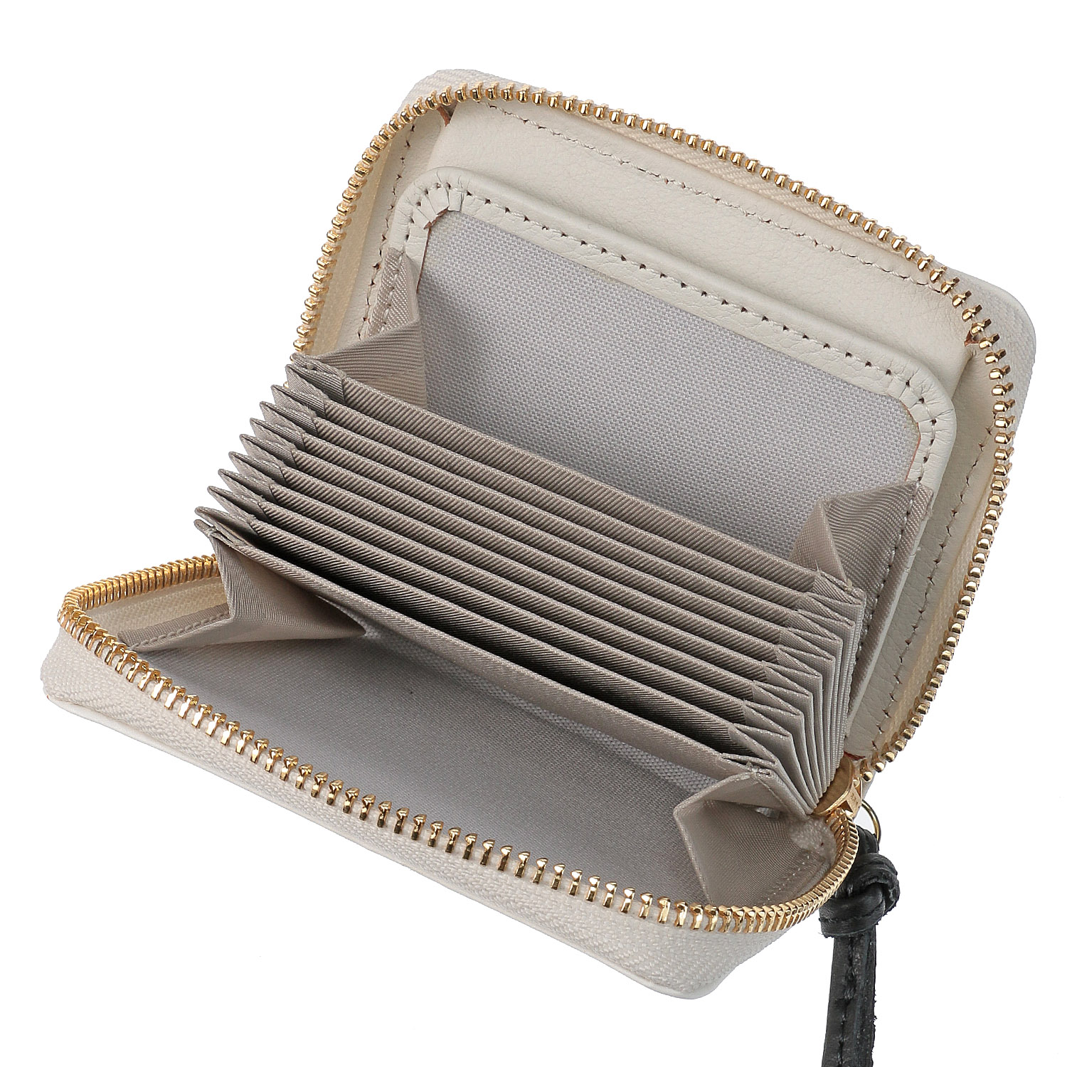 perche 黒ねこ意匠 ROBINジャバラカードウォレット - 画像4