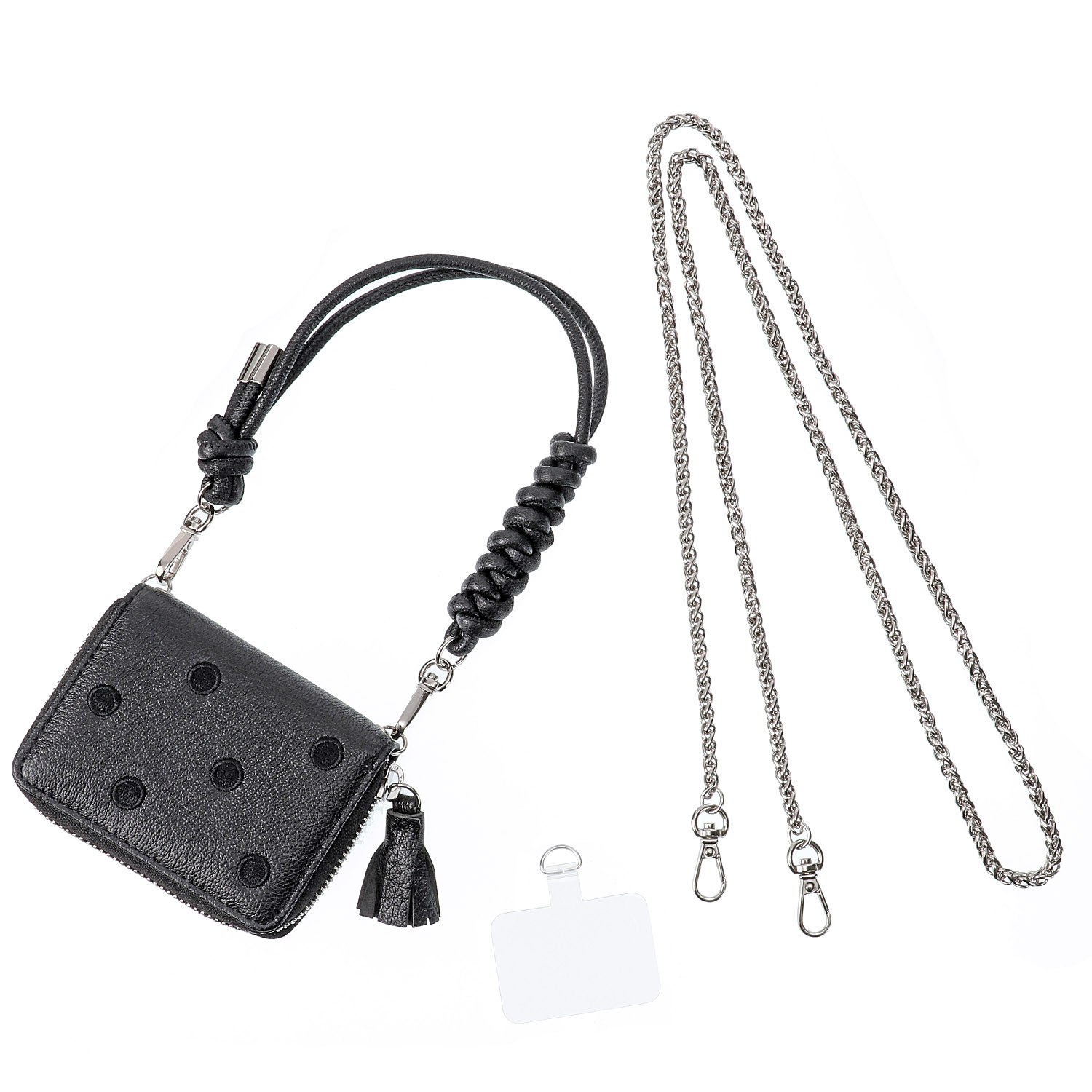 perche ドット刺繍ジャバラチャームウォレットショルダー - 画像5