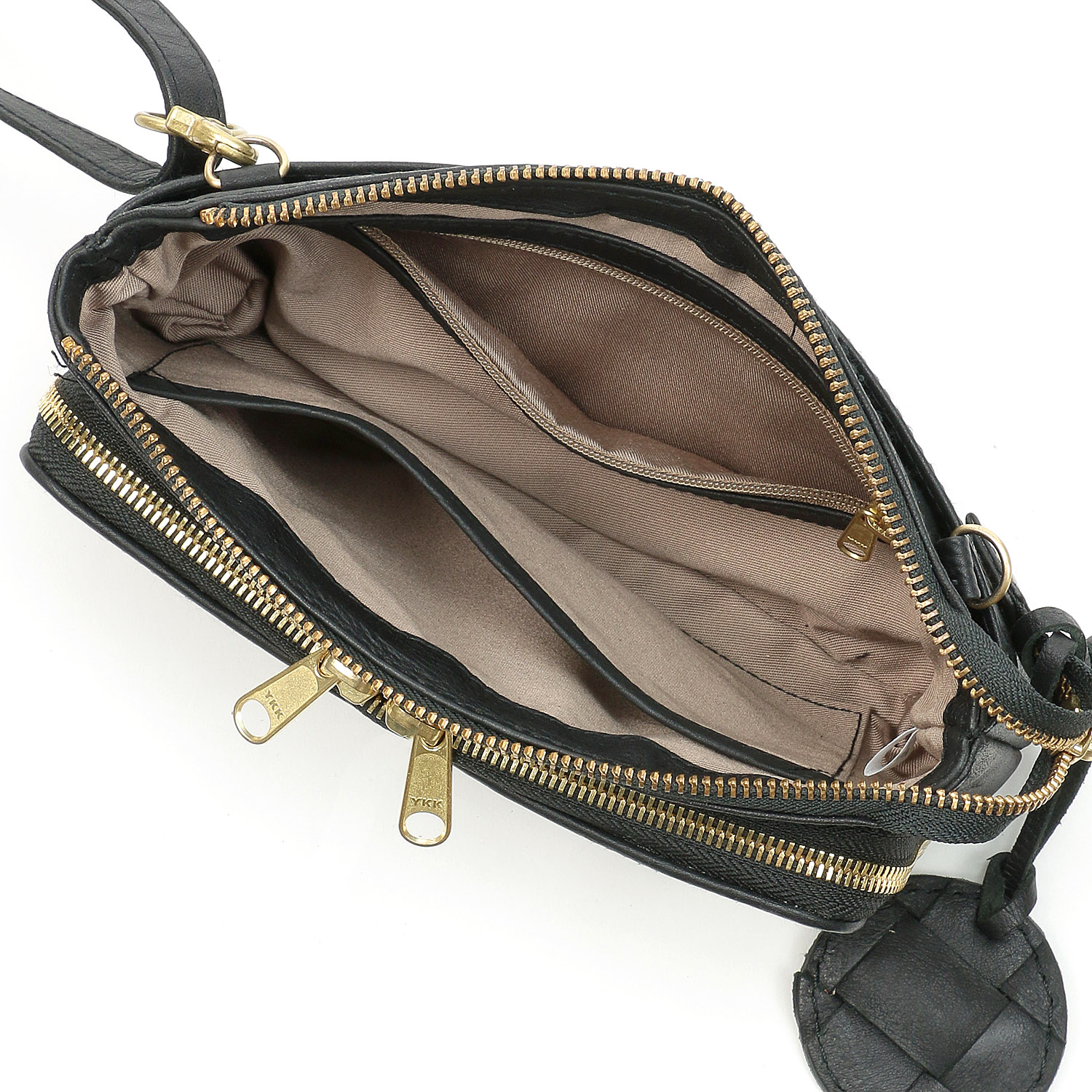 zucchero 牛革メッシュお財布ショルダーバッグ - 画像3