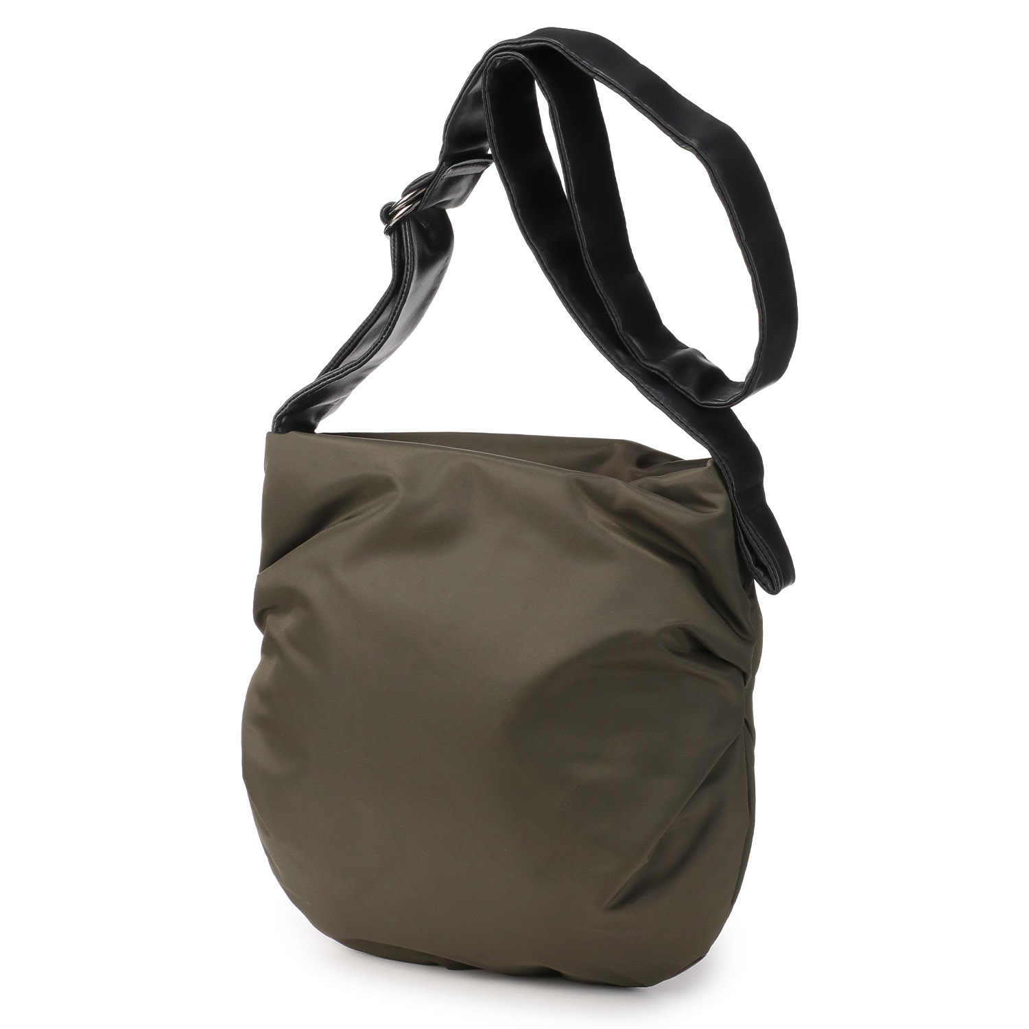 ReVA リサイクルナイロン×牛革ショルダーバッグ - 画像4