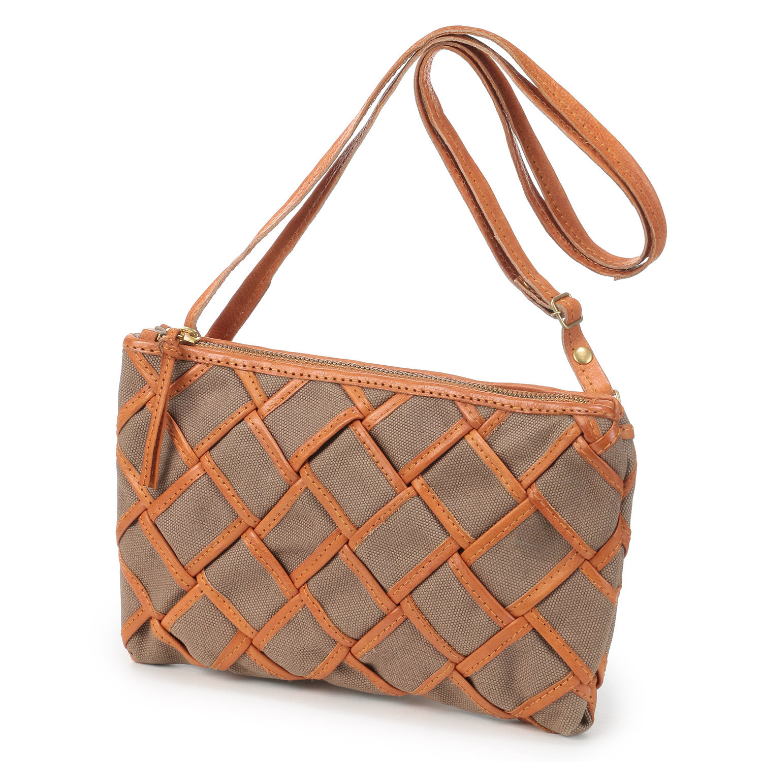 zucchero マファルダ帆布メッシュポシェット - 画像3