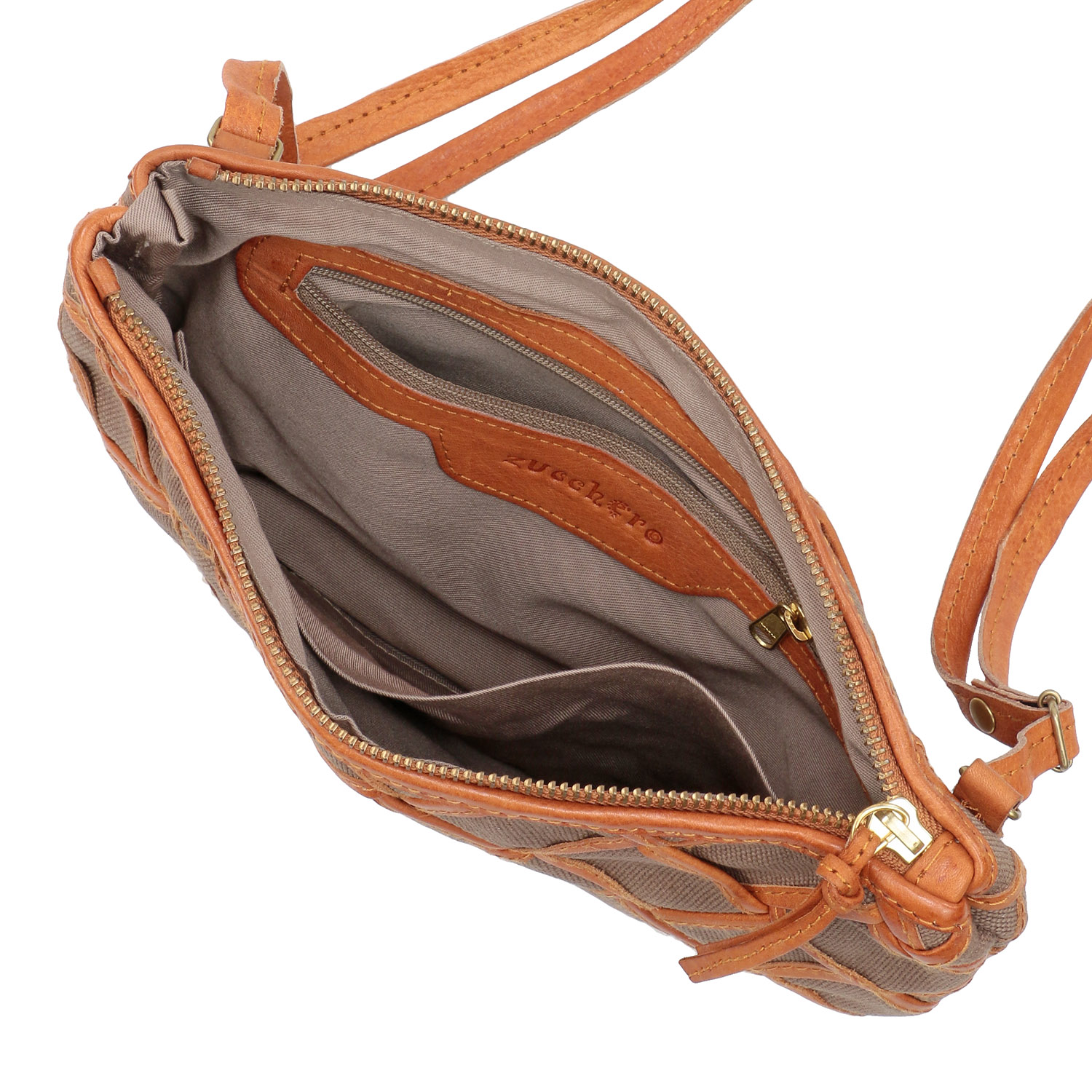 zucchero マファルダ帆布メッシュポシェット - 画像5