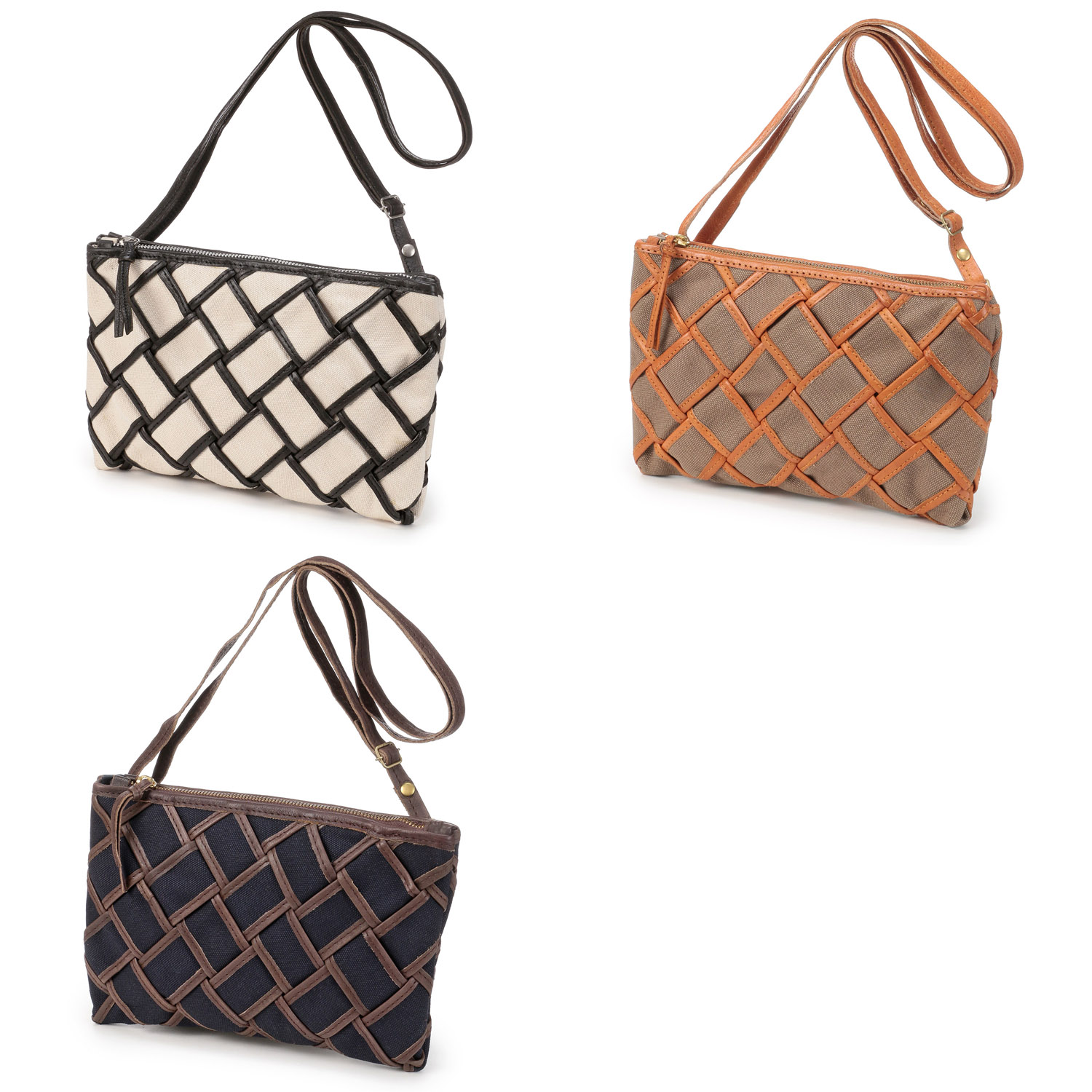 zucchero マファルダ帆布メッシュポシェット - 画像1