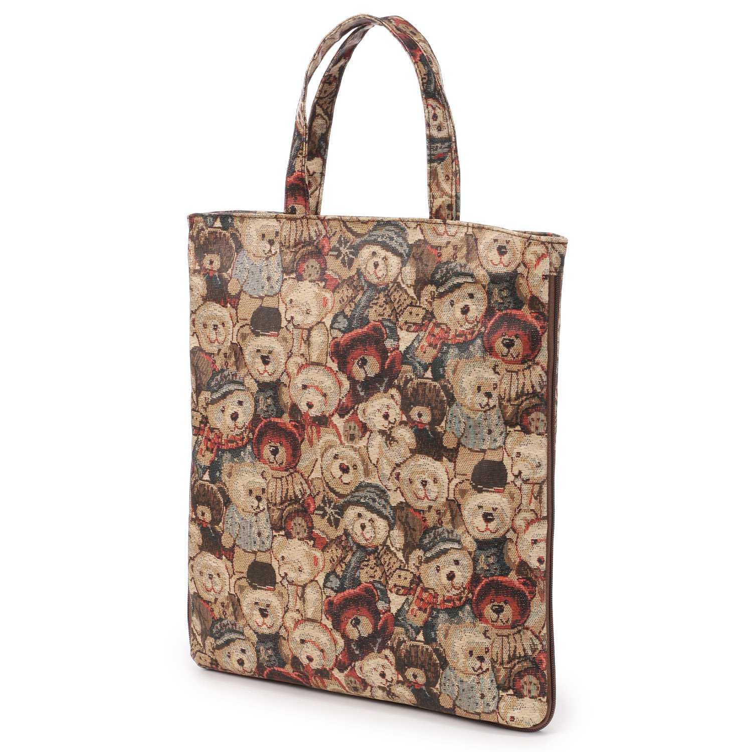 【エトワール別注柄】クマゴブラン柄A4拡張縦型バッグ - 画像4