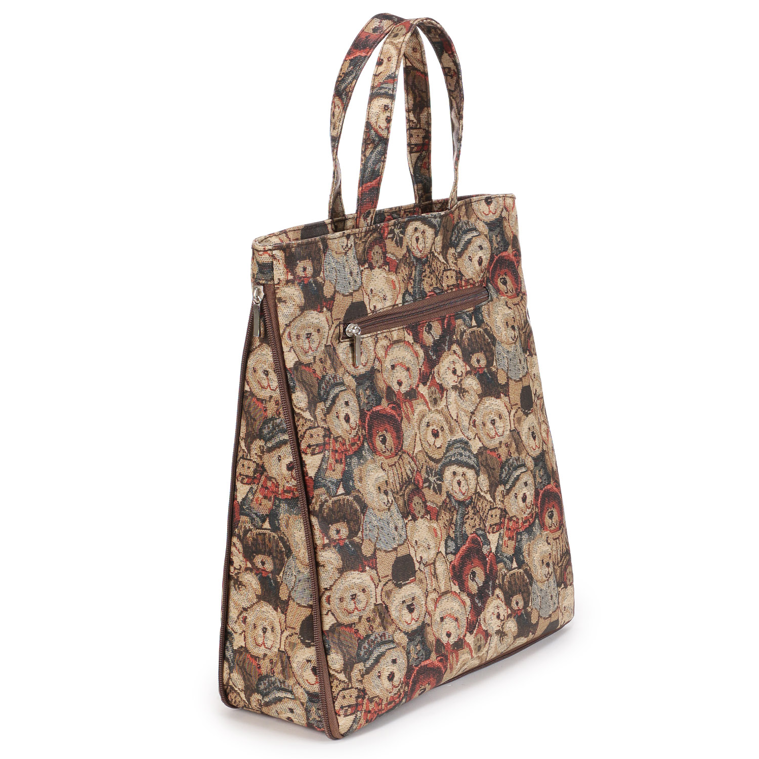 【エトワール別注柄】クマゴブラン柄A4拡張縦型バッグ - 画像6