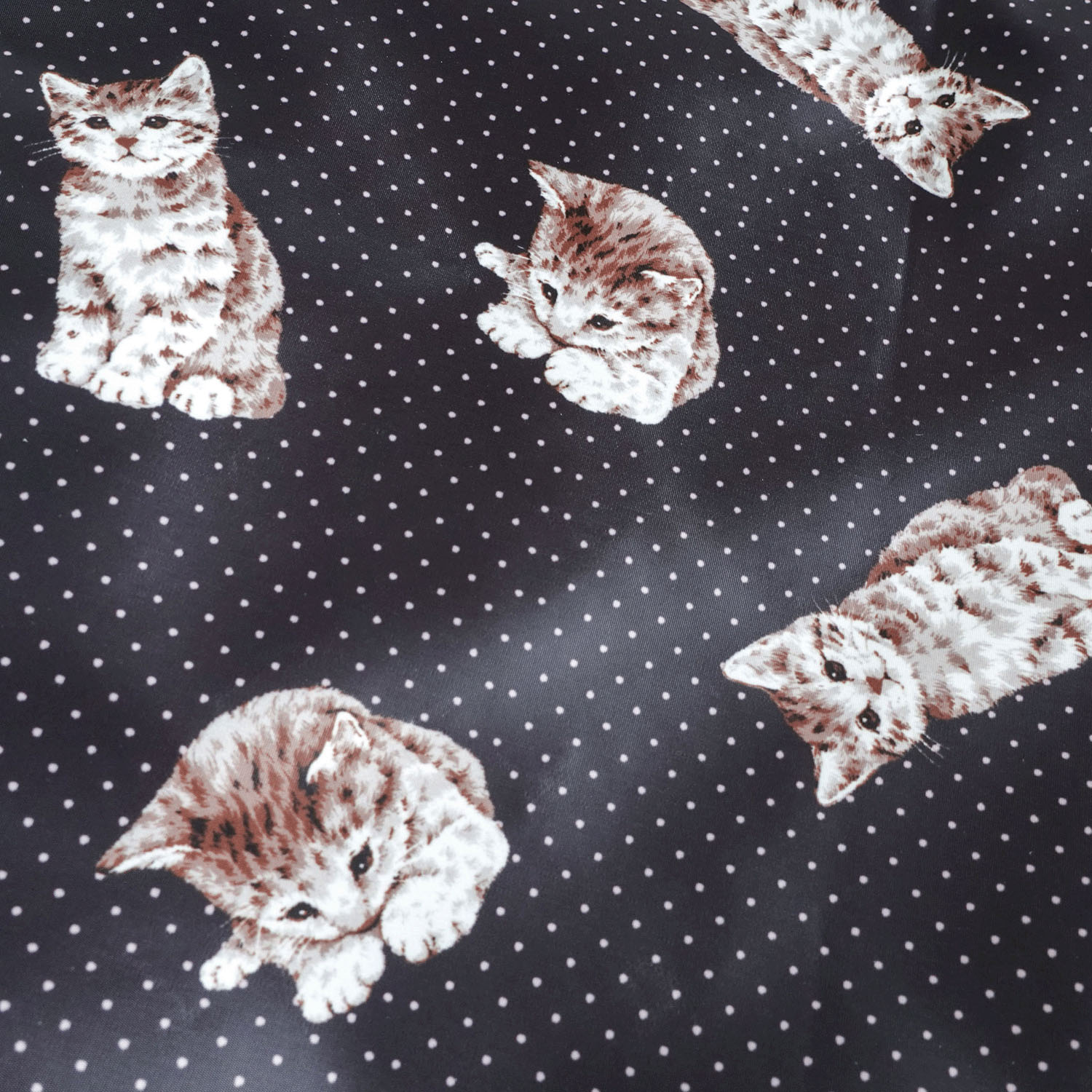 【エトワール別注柄】ドットネコ柄A4拡張縦型バッグ - 画像9