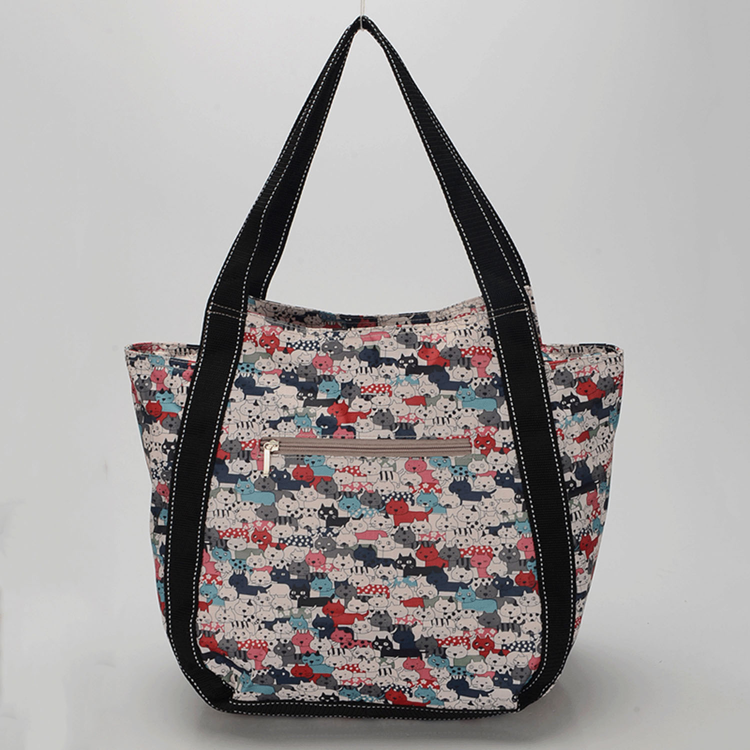 キャット＆フラワーバルーントートバッグ - 画像6