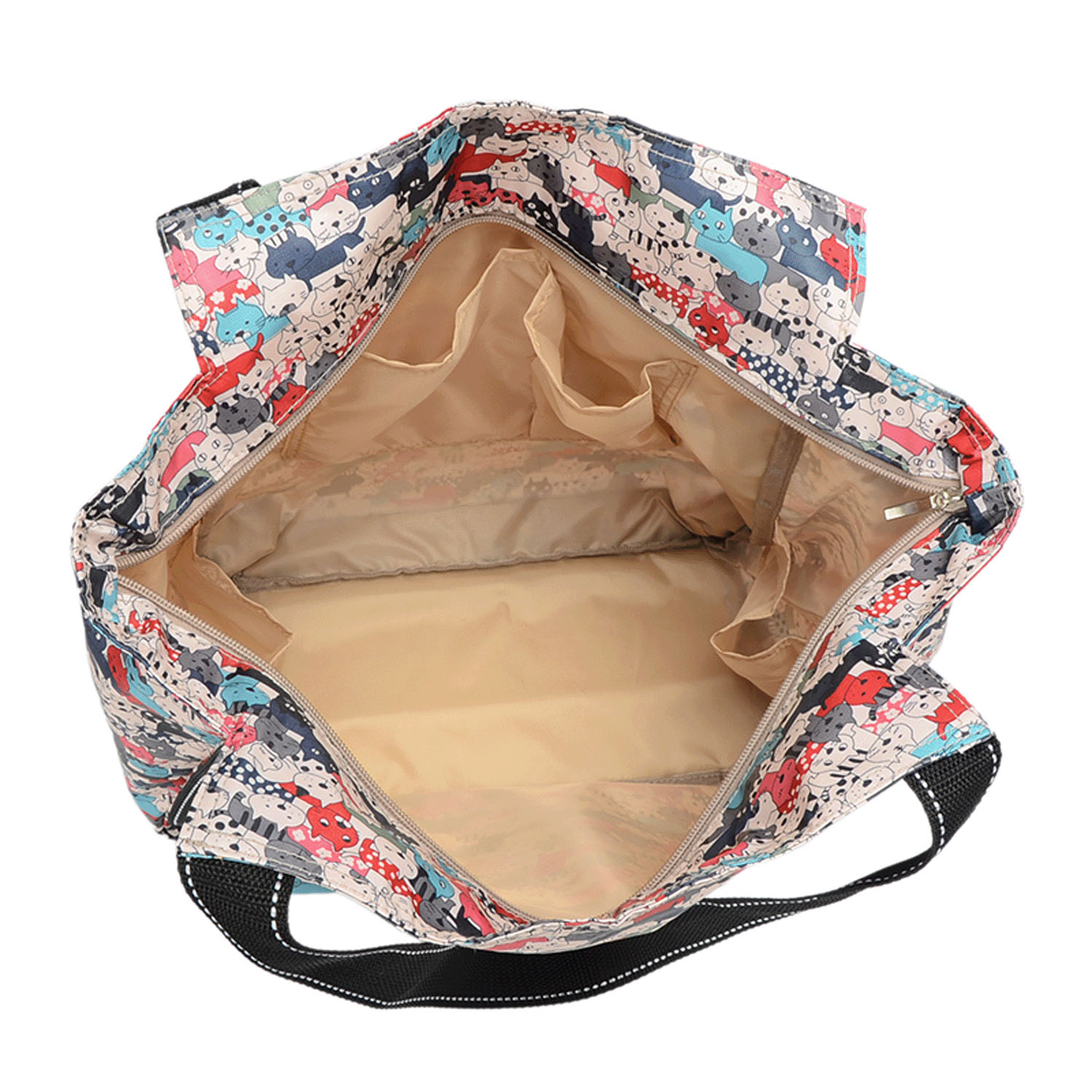 キャット＆フラワーバルーントートバッグ - 画像8