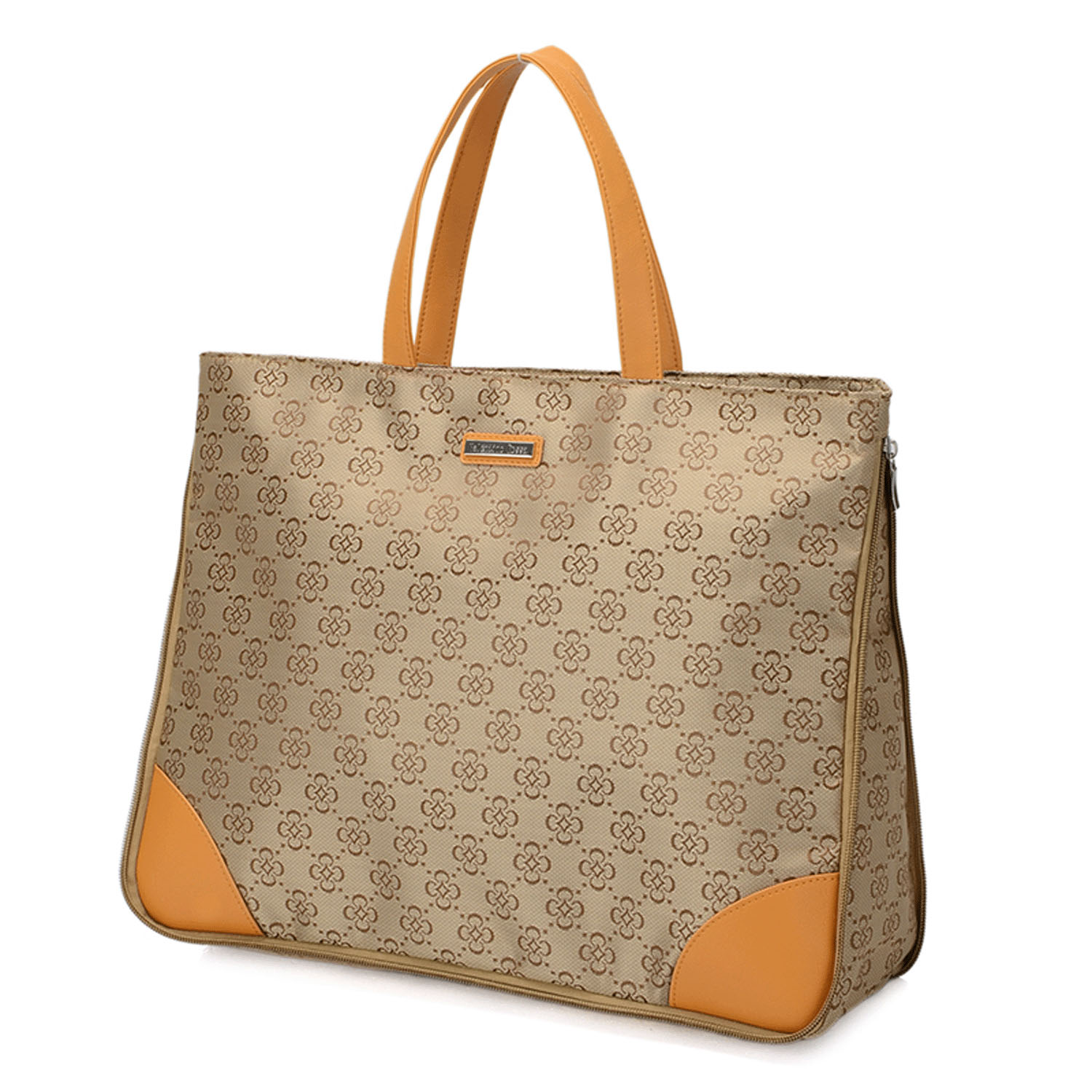 フラワー柄ジャカード A4拡張横型バッグ - 画像6