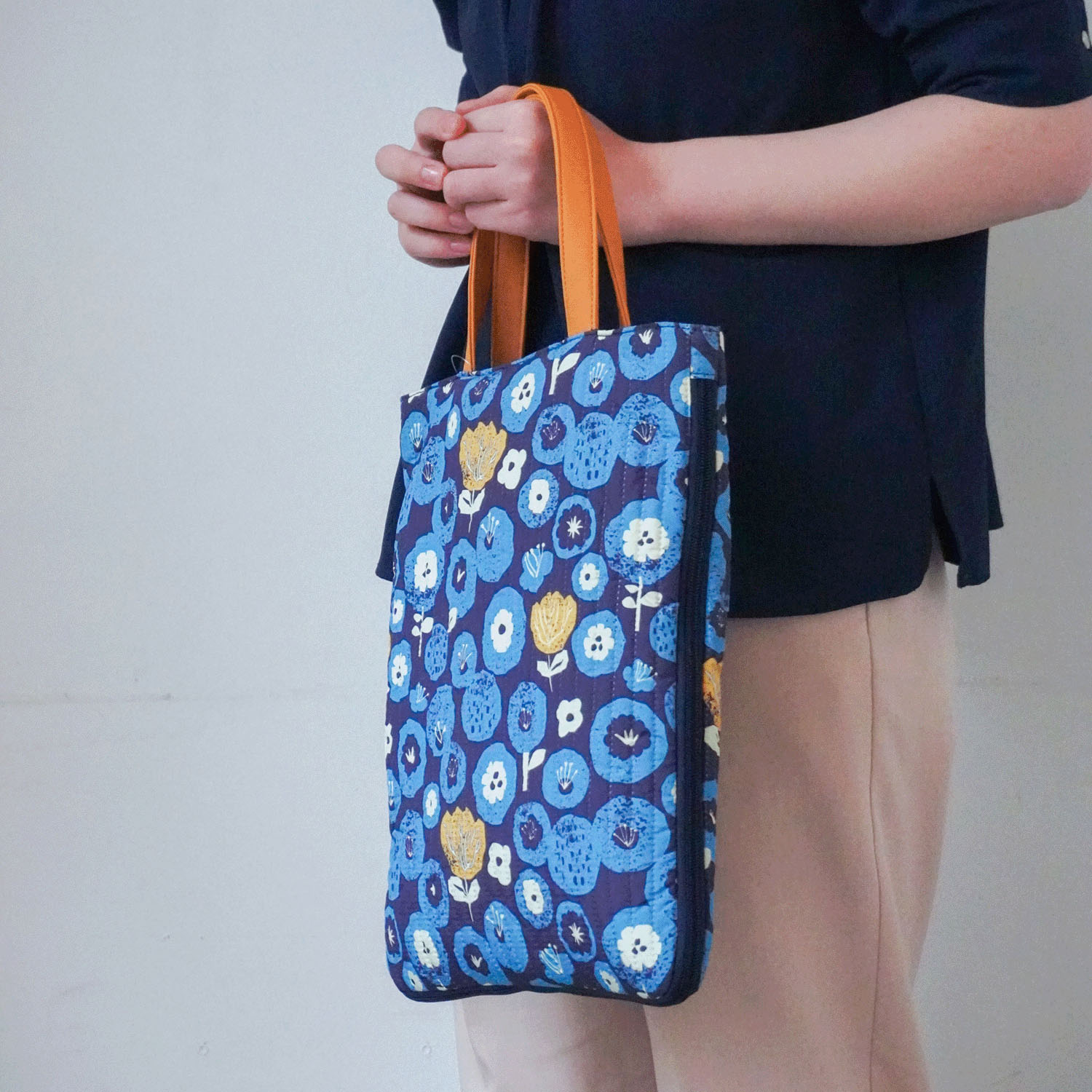 【エトワールオリジナル】北欧キルトA4拡張縦型バッグ - 画像13