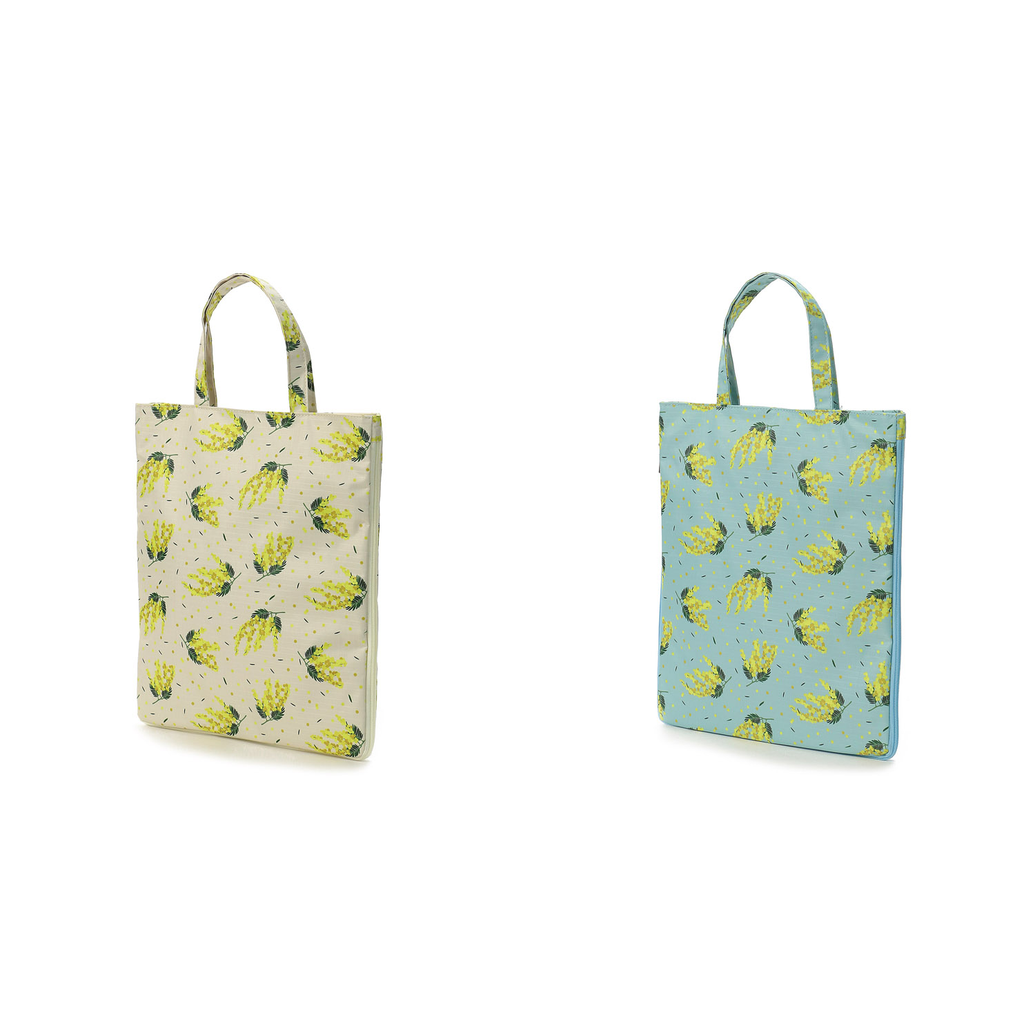 【エトワール別注柄】ミモザ柄A4拡張縦型バッグ - 画像1