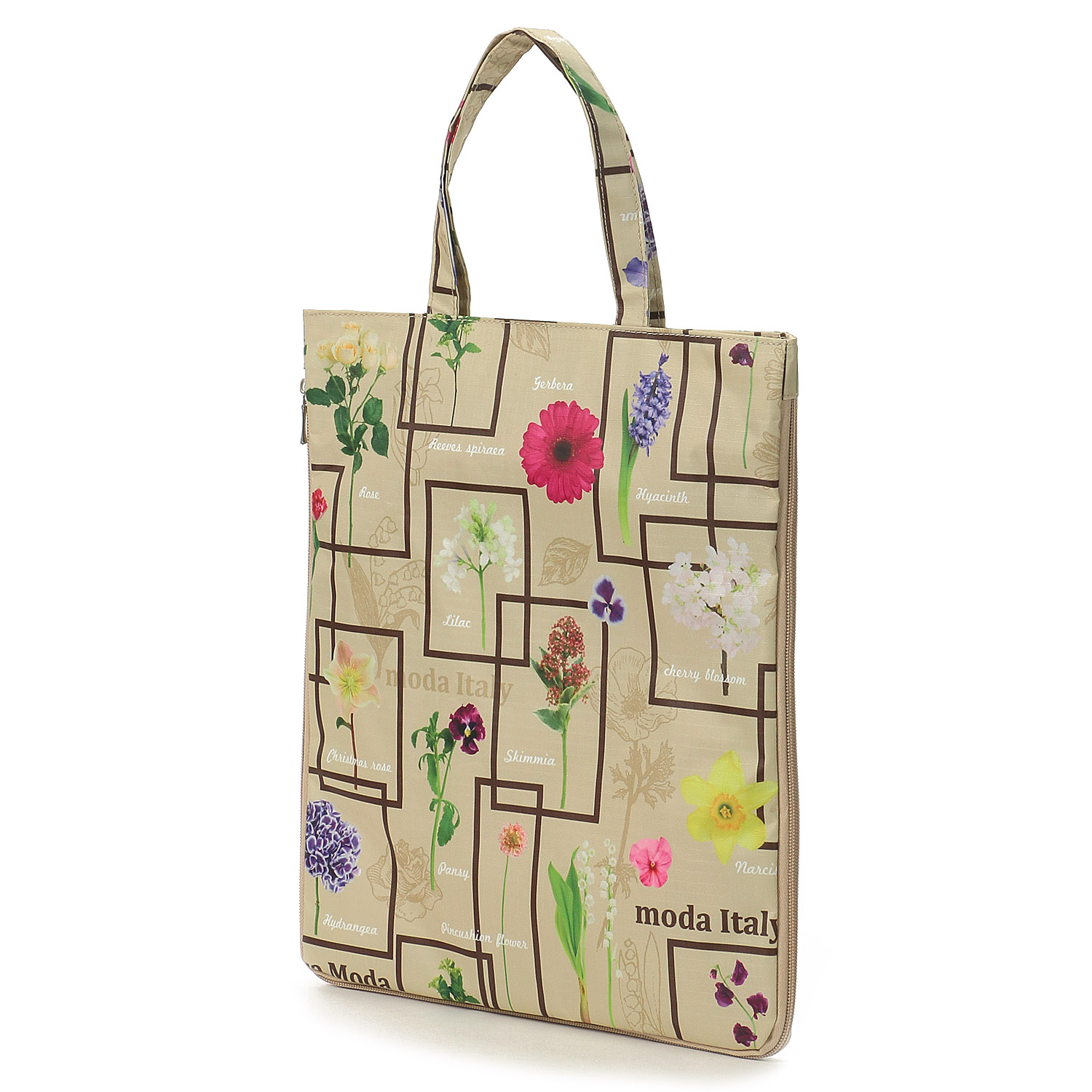 【エトワール別注柄】レクタングルフラワーA4拡張縦型バッグ - 画像4