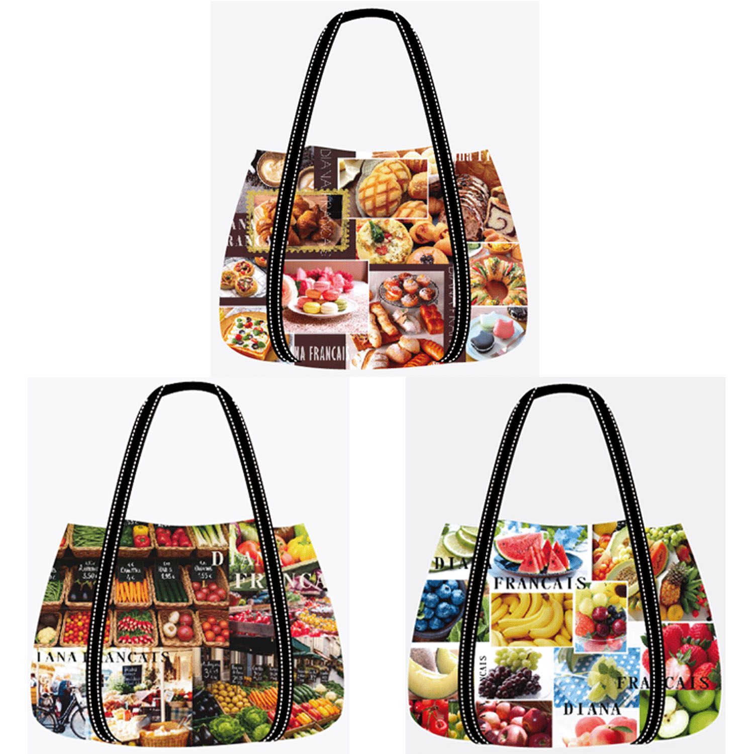 保冷転写プリントバルーン型トートバッグ - 画像1