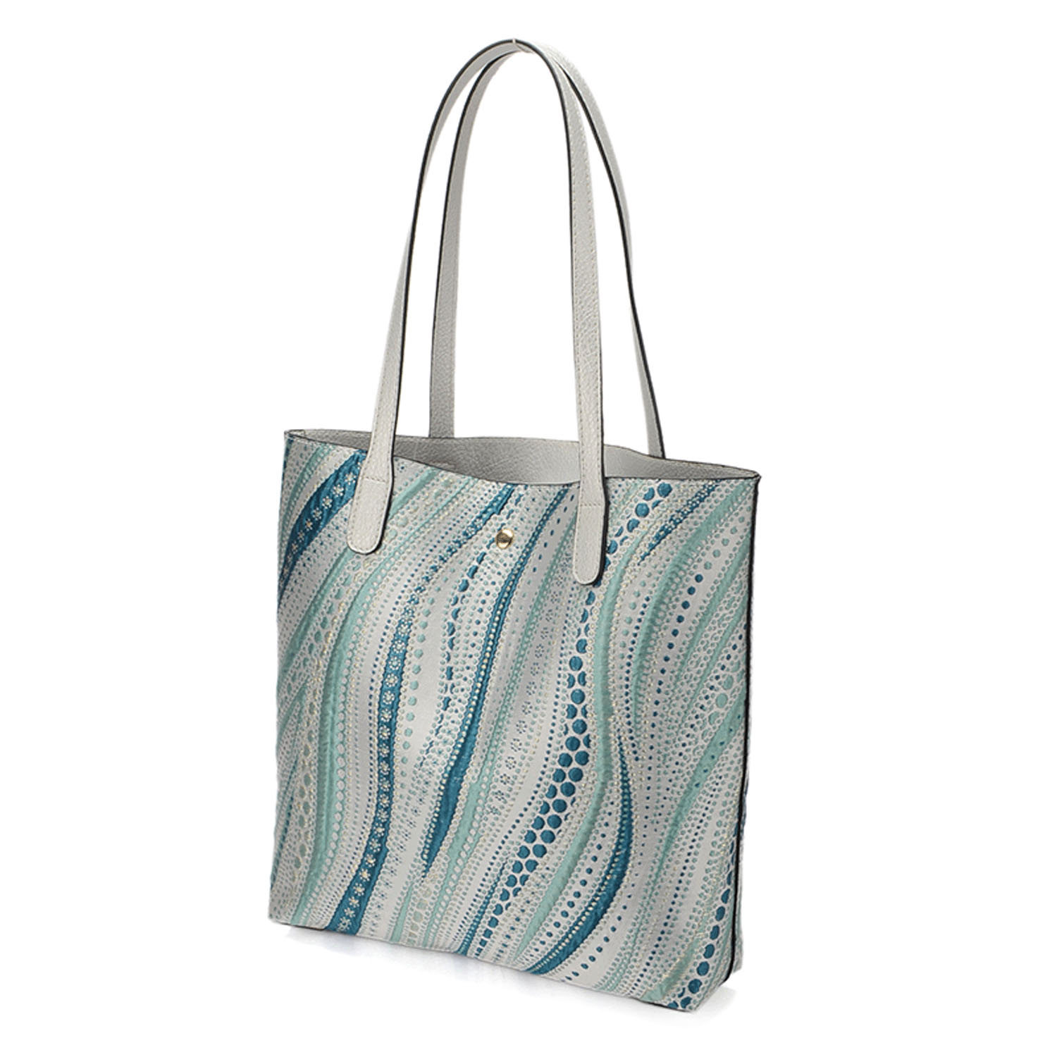 ウェーブ柄リバーシブルトートバッグ - 画像7