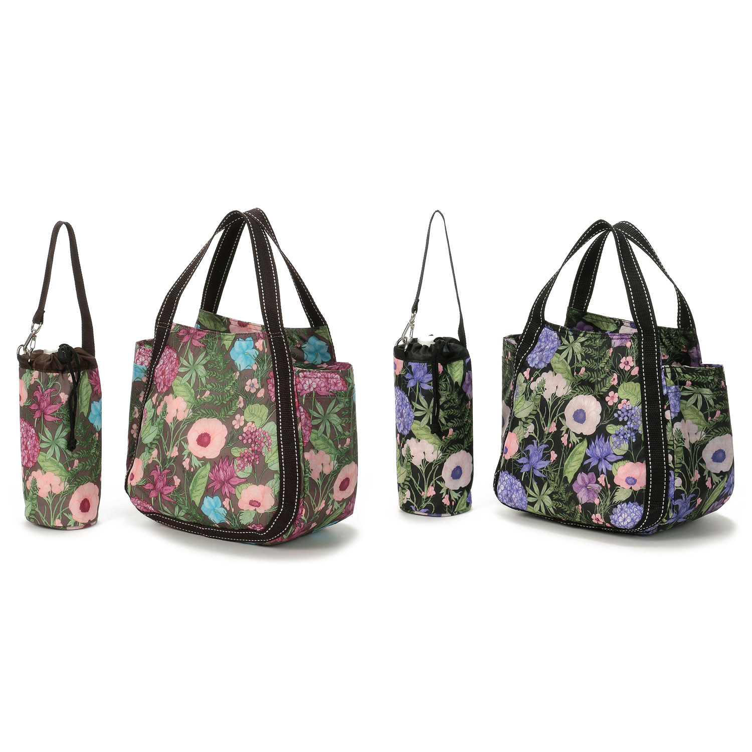 【エトワール先行販売】保冷ボタニカル柄ボトル付きバッグ バルーン小 - 画像3