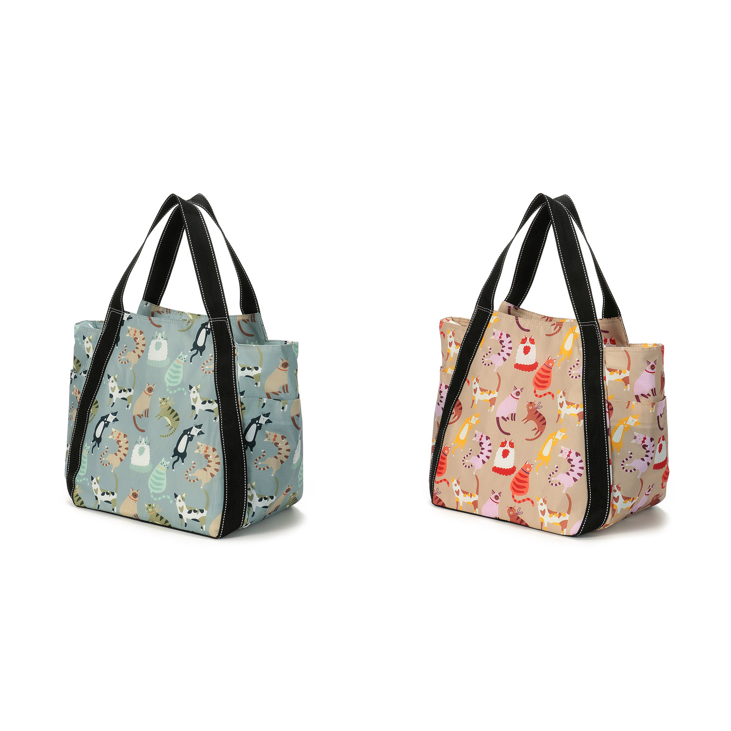 【エトワール別注柄】保冷色々猫柄 バルーン大 - 画像3