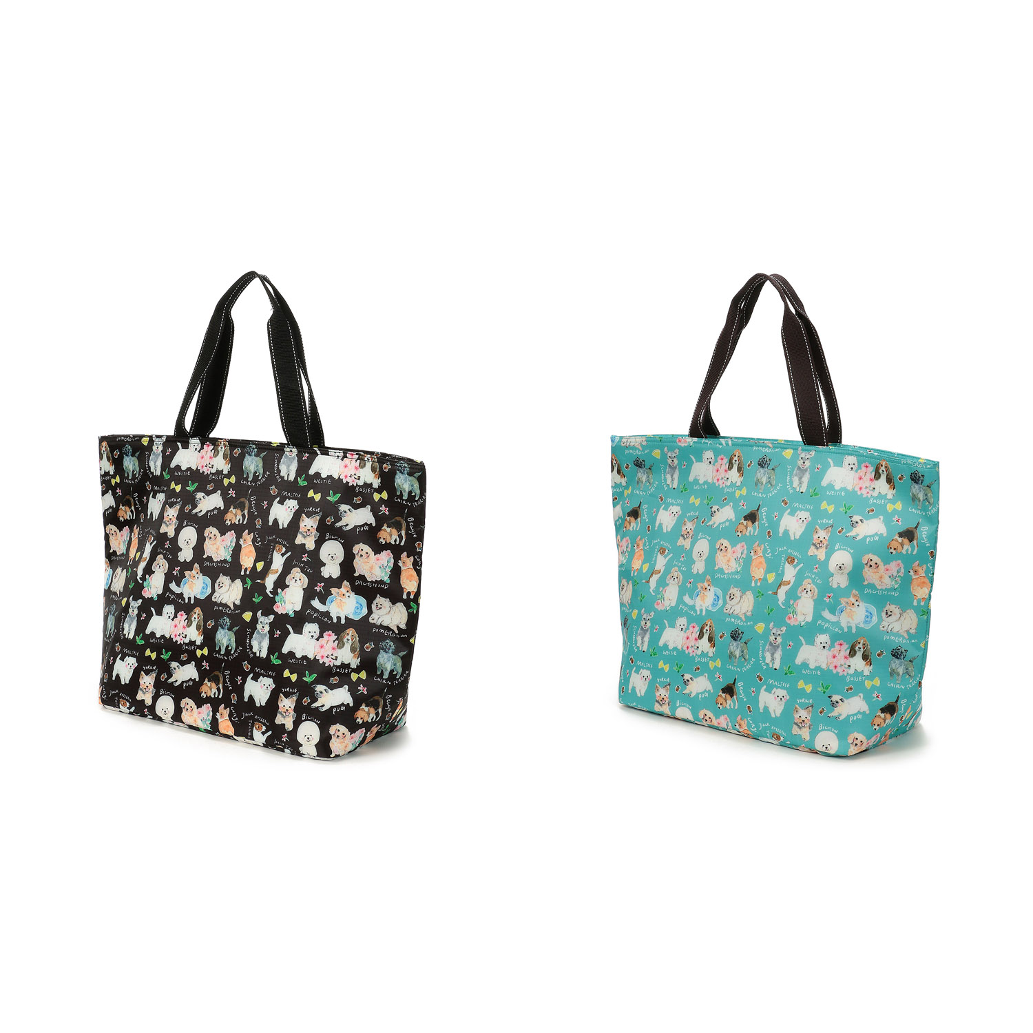 【エトワール別注柄】 保冷色々犬柄ビッグトートバッグ - 画像3