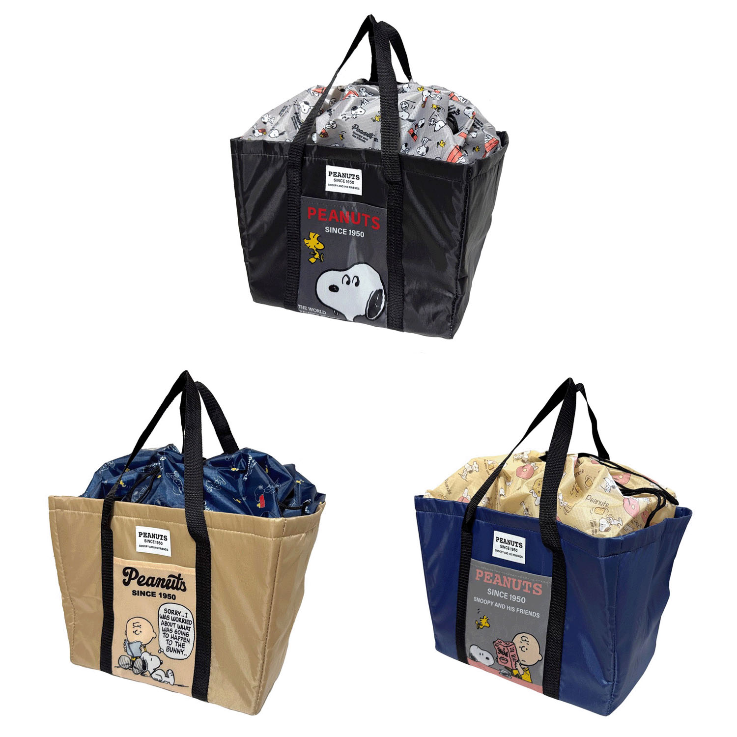 スヌーピー保冷保温レジ用トートバッグ
